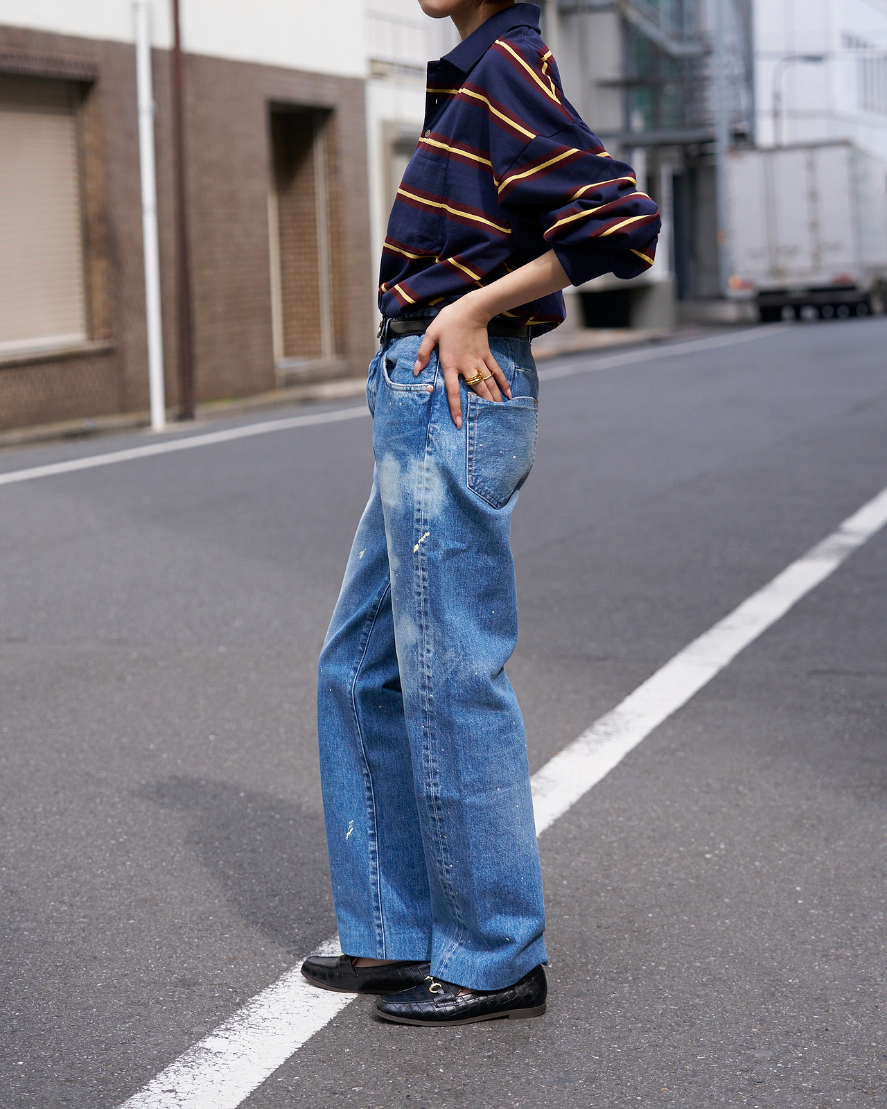 着用サイズ25／身長167cm（スナップスタッフ）