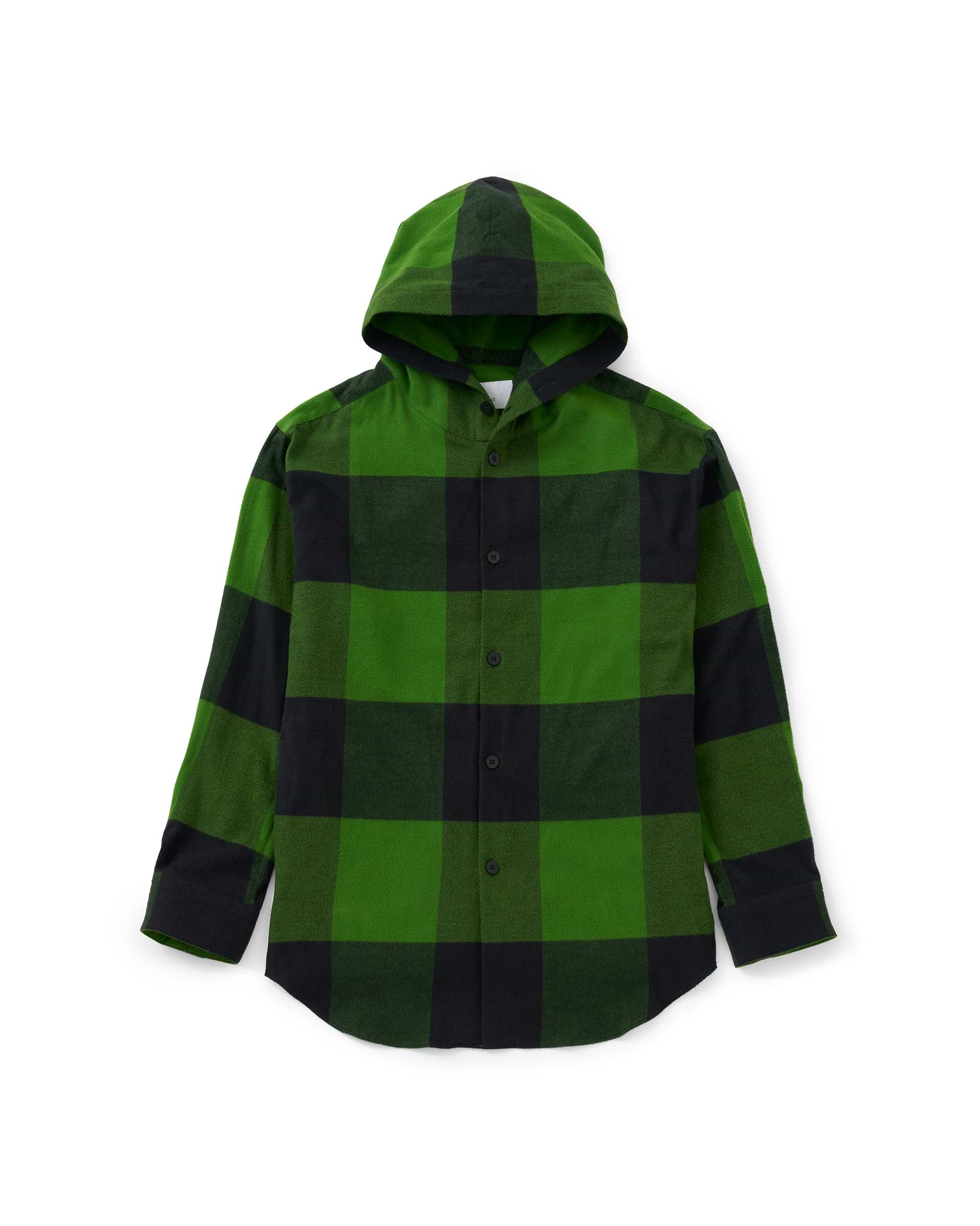 OVERCOAT】フランネルフーディーシャツインコットンフランネル