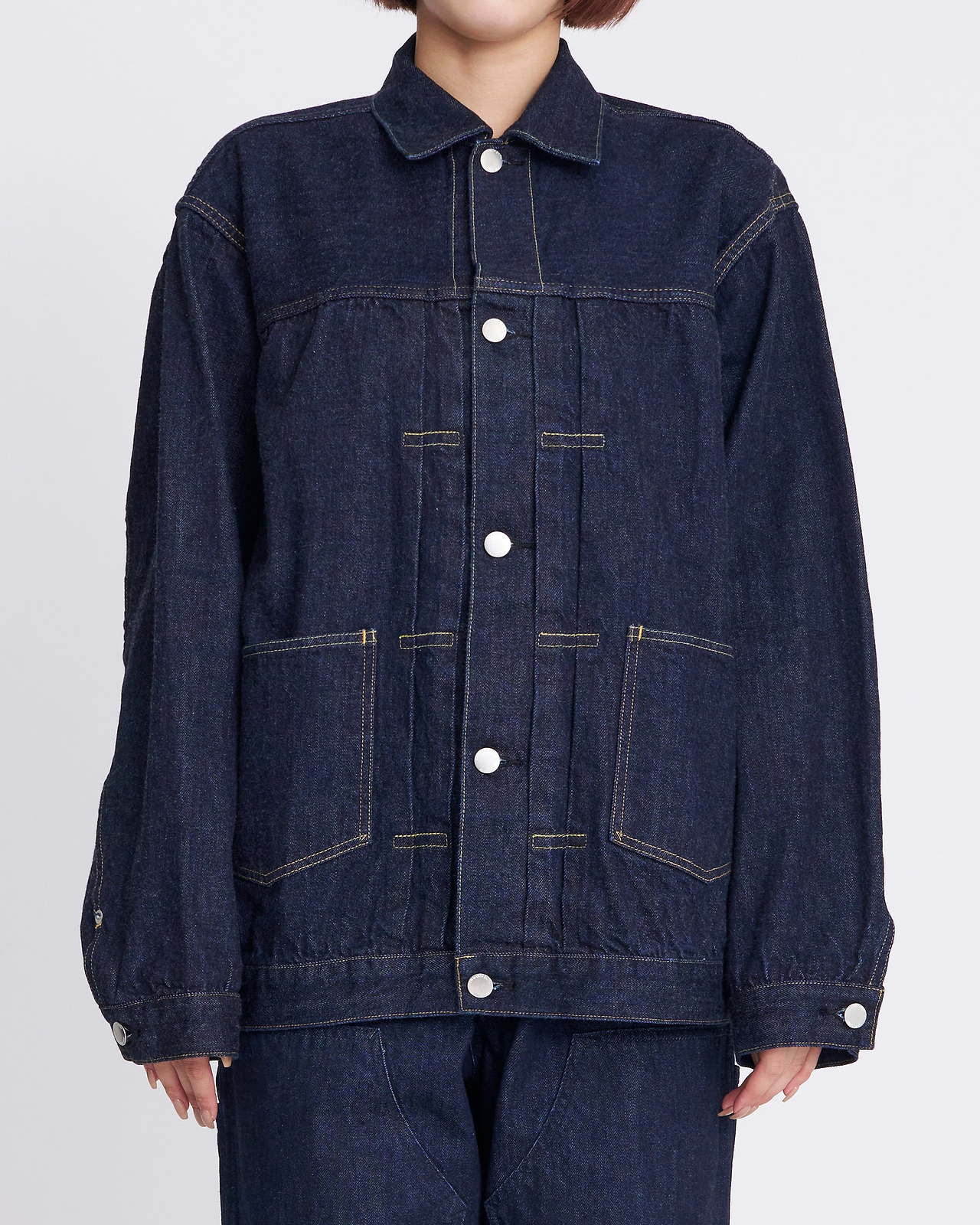 【25SS】15oz セルビッチデニム トラッカージャケット ワンウォッシュ