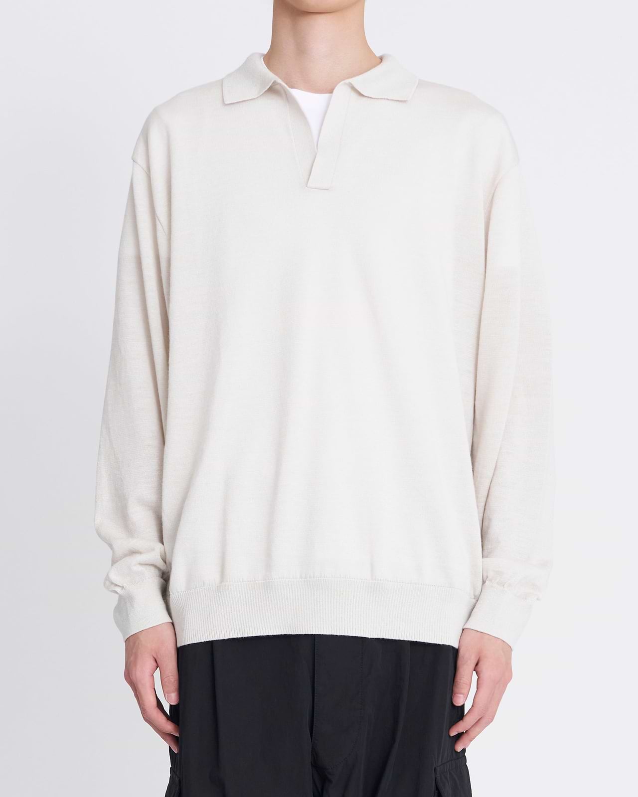 【25SS】ラミーカシミヤスキッパーポロセーター