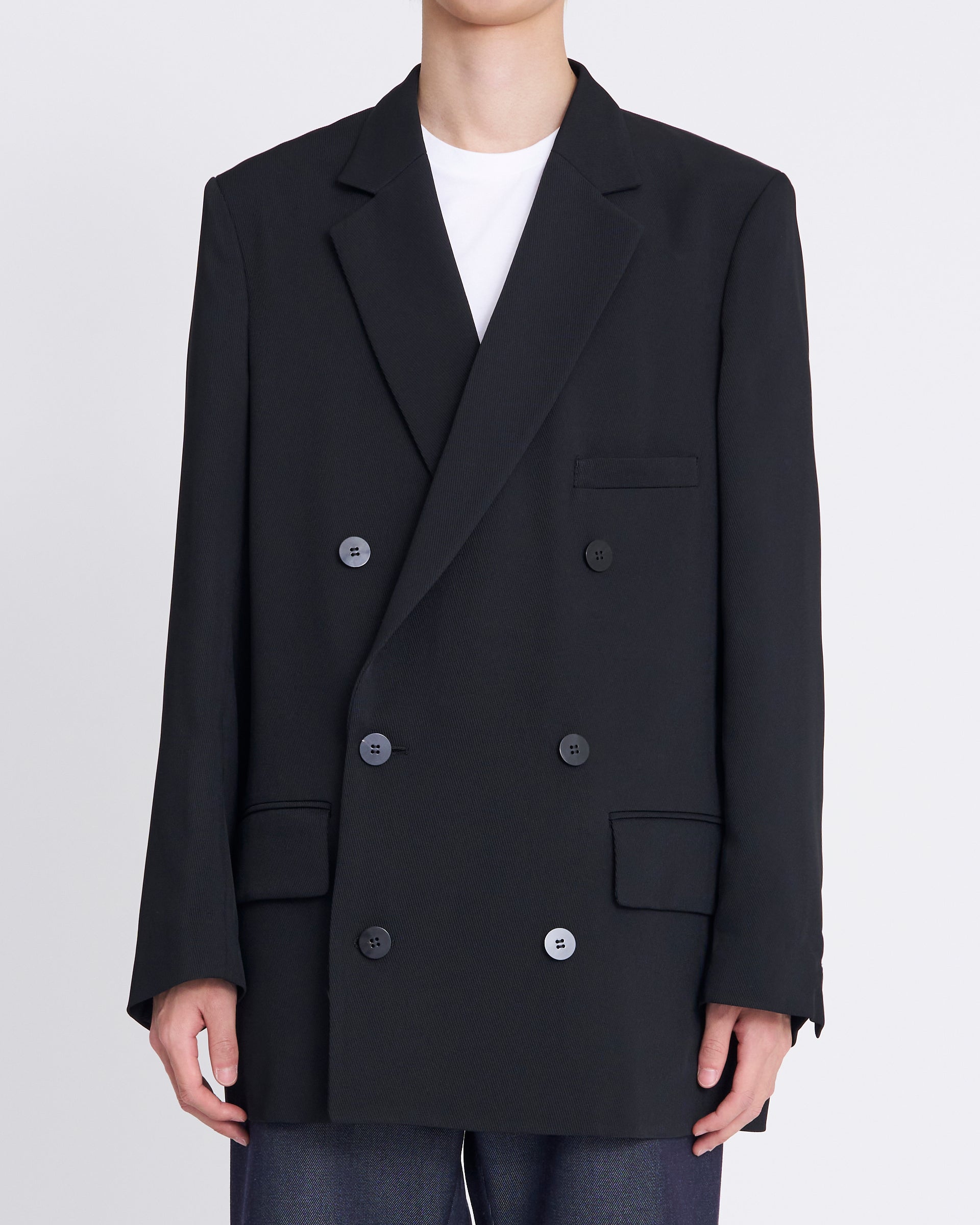OVERCOAT Classic ダブルブレステッドジャケット　ブラック OVERCOAT】クラシックダブルブレストジャケット – ファッション
