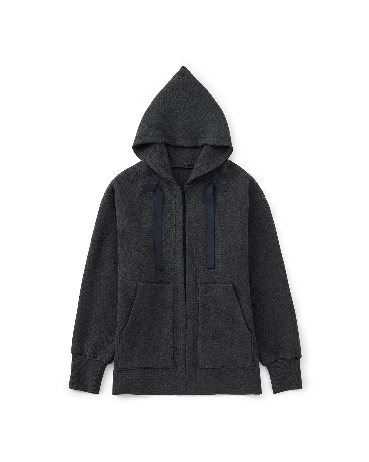 【25AW】コットンカシミアニットフーディー