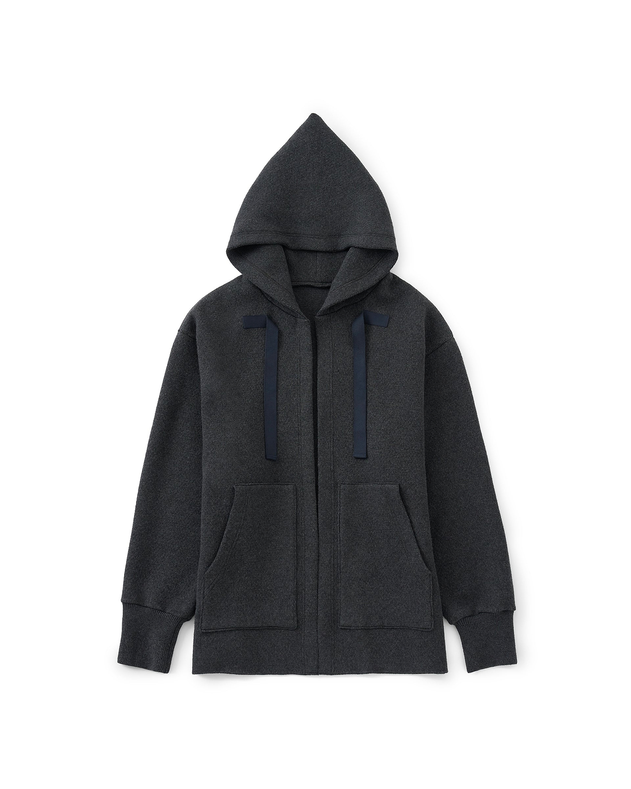 【25AW】コットンカシミアニットフーディー