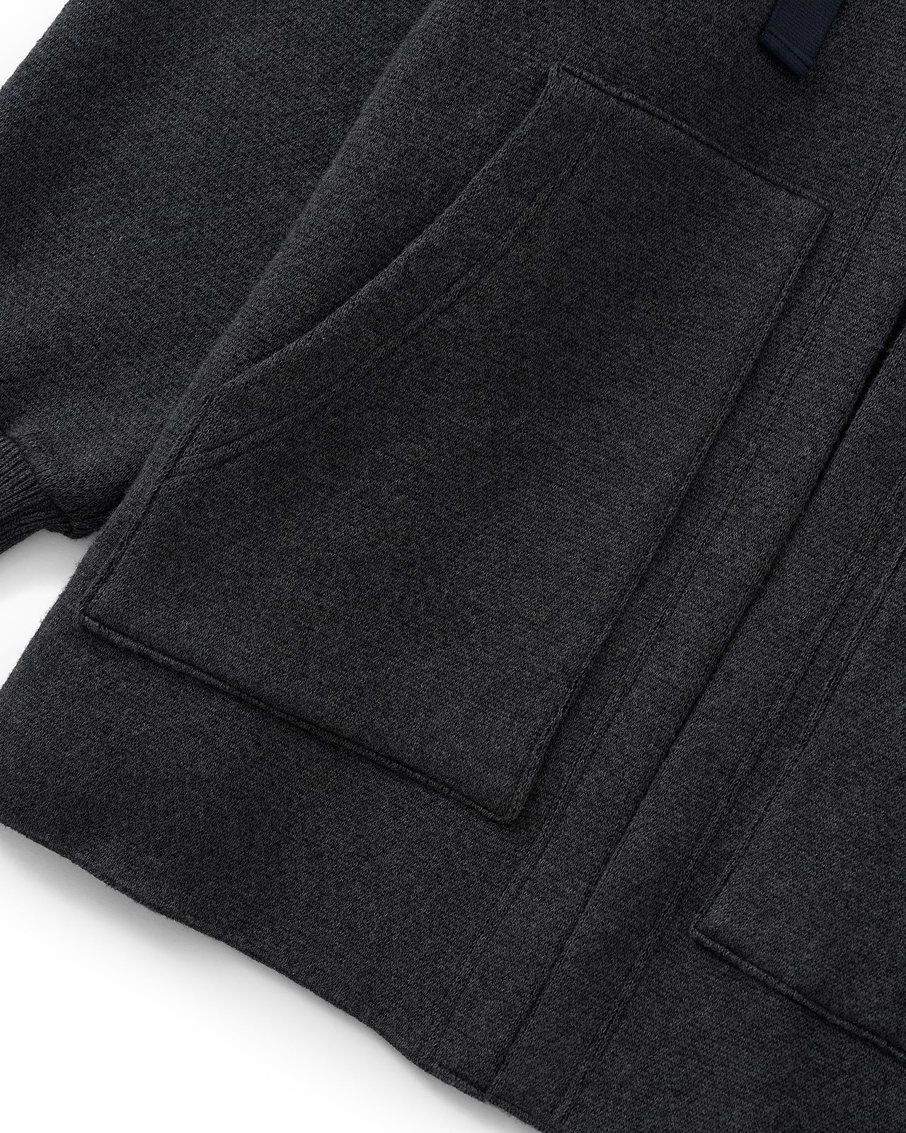 【25AW】コットンカシミアニットフーディー