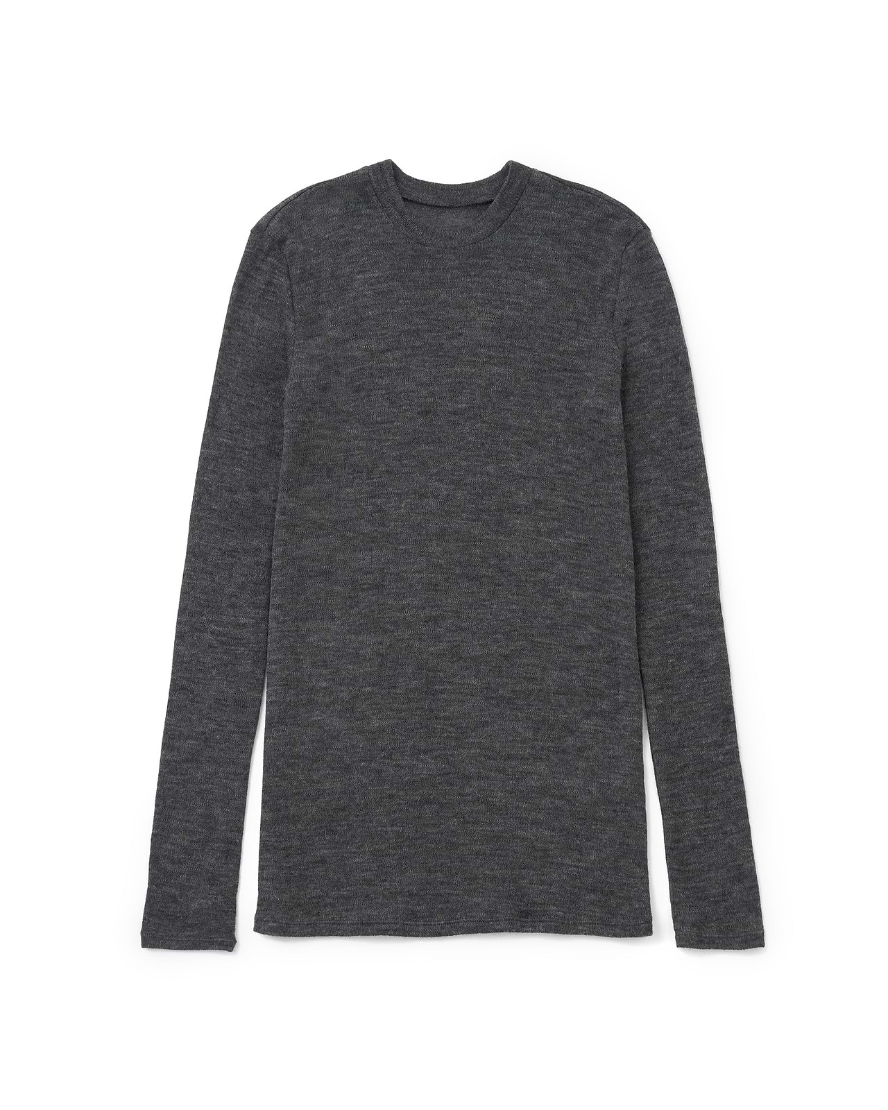 【25AW】ベビーアルパカ サーキュラーリブ(クルーネック)