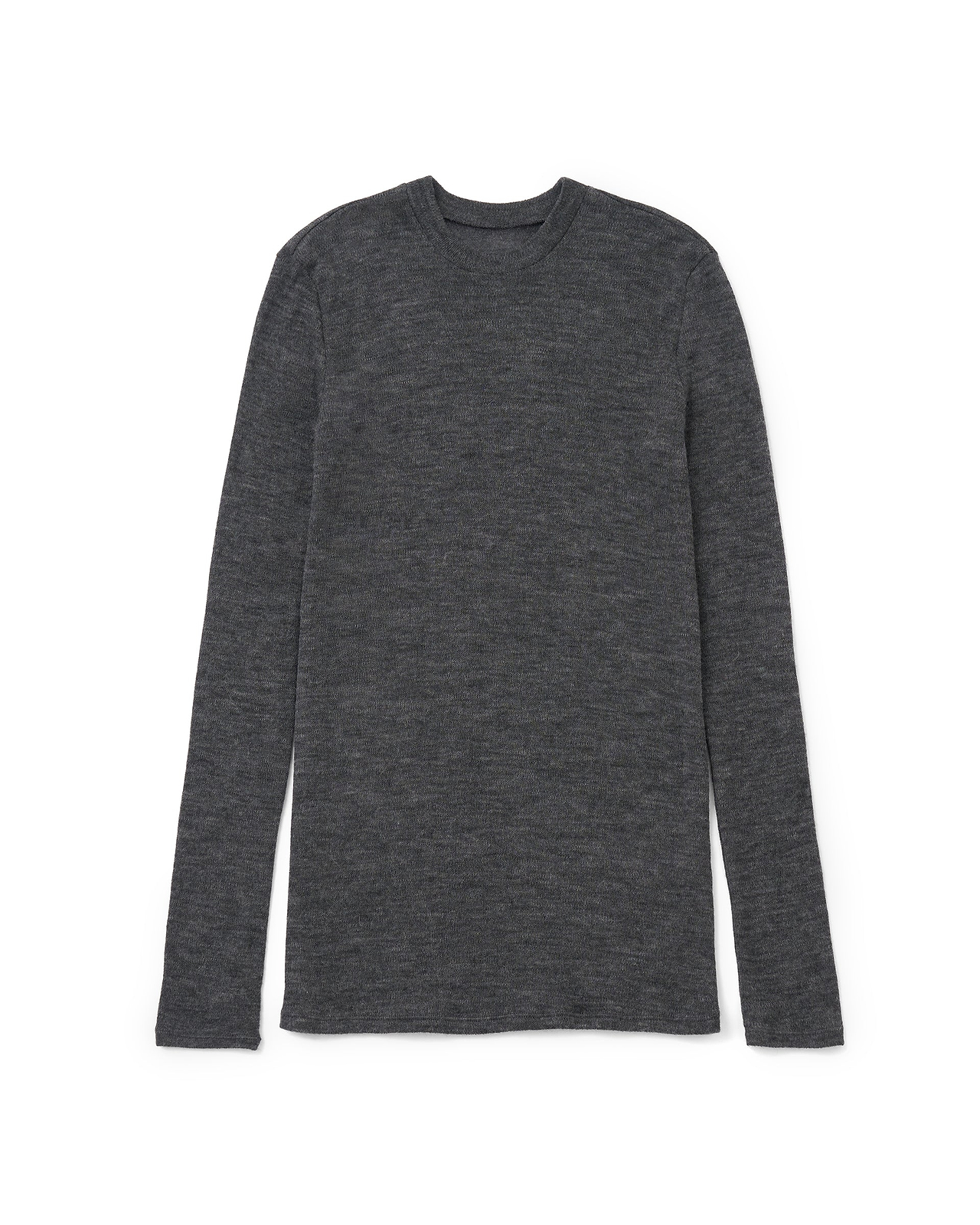 【25AW】ベビーアルパカ サーキュラーリブ（クルーネック）