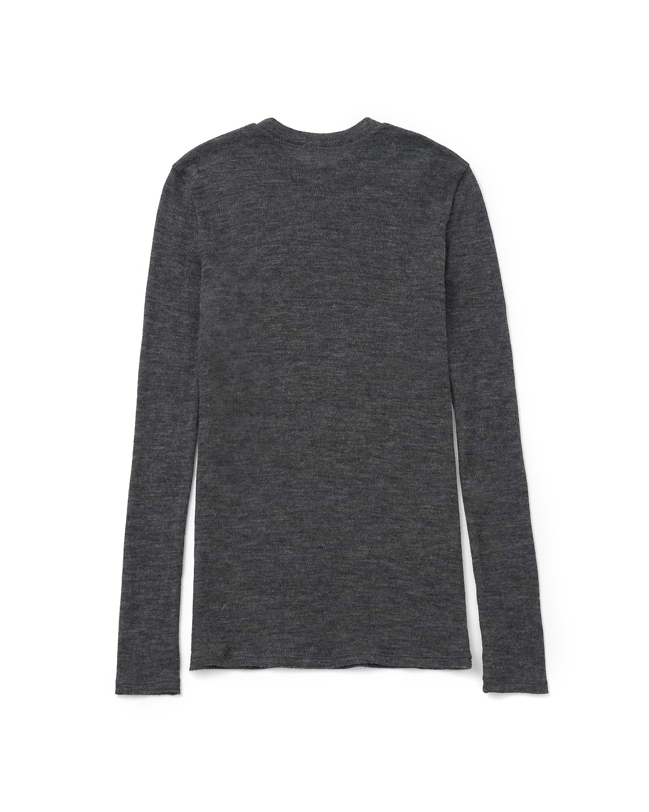 【25AW】ベビーアルパカ サーキュラーリブ(クルーネック)