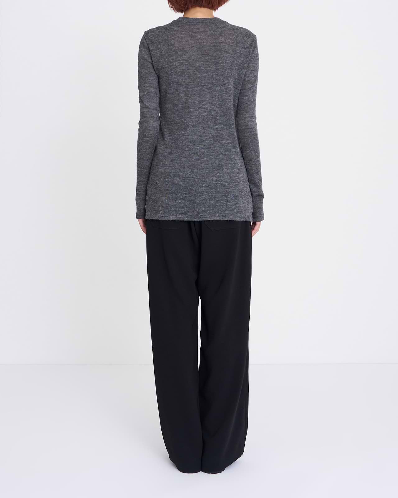 【25AW】ベビーアルパカ サーキュラーリブ(クルーネック)
