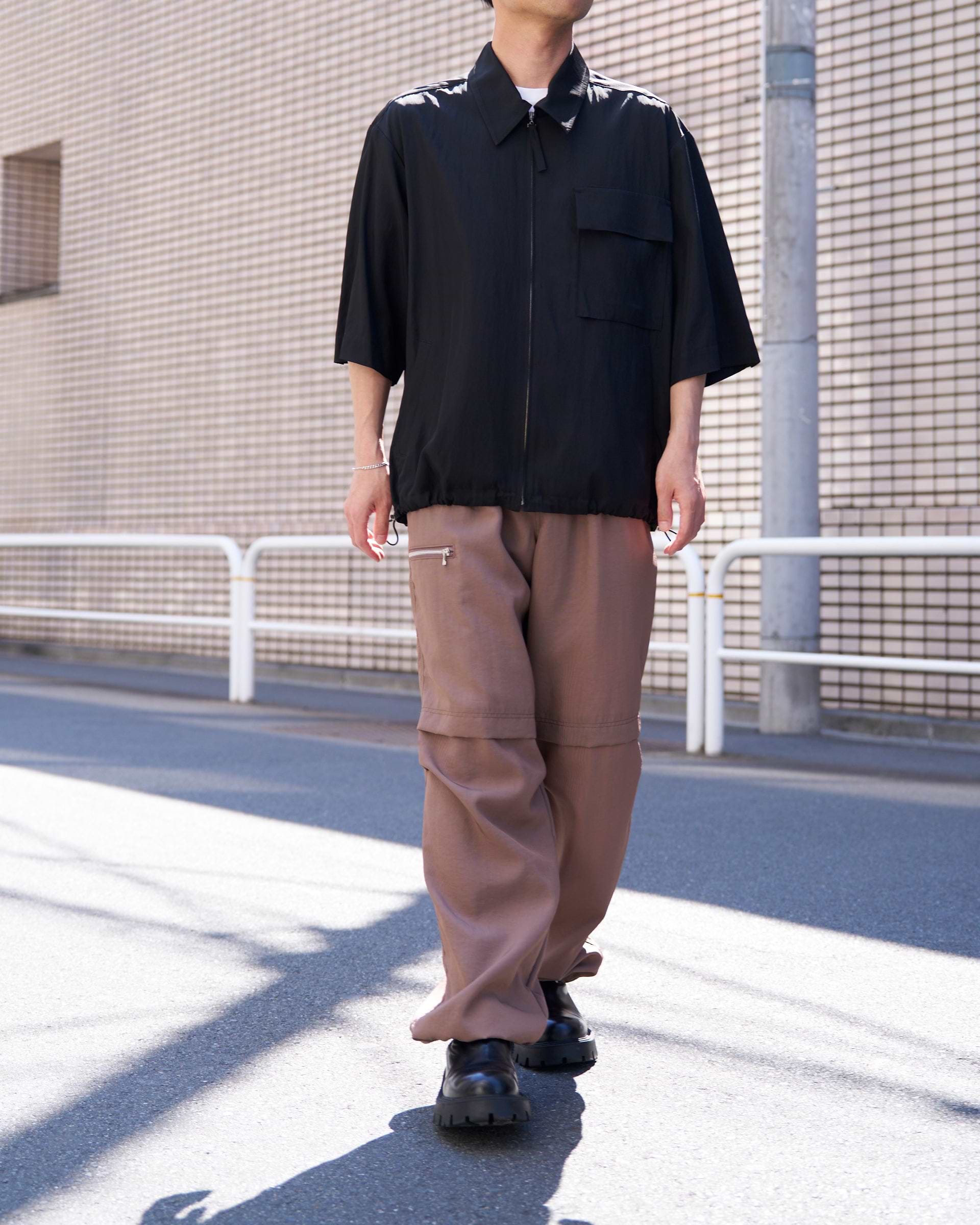 UJOH】ジップアップハーフスリーブブルゾン – ファッション