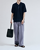 【25SS】和紙ウールニットポロ