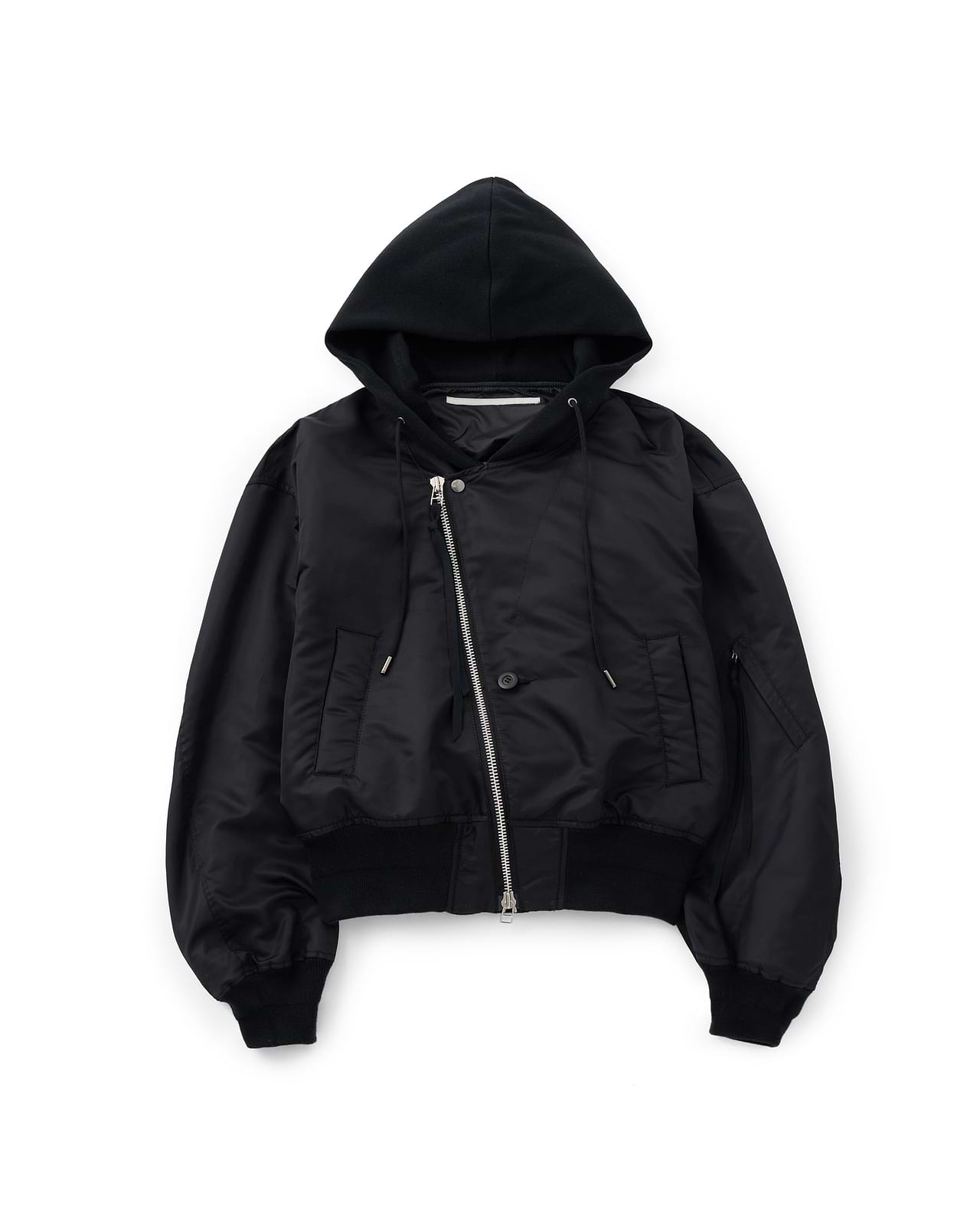 【25AW】ノッチドラペルフードMA-1