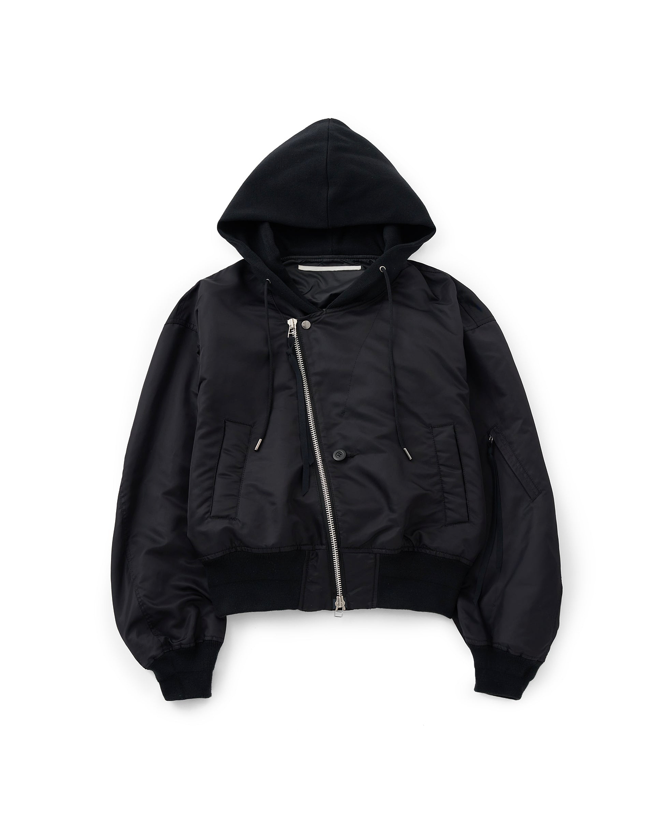 【25AW】ノッチドラペルフードMA-1