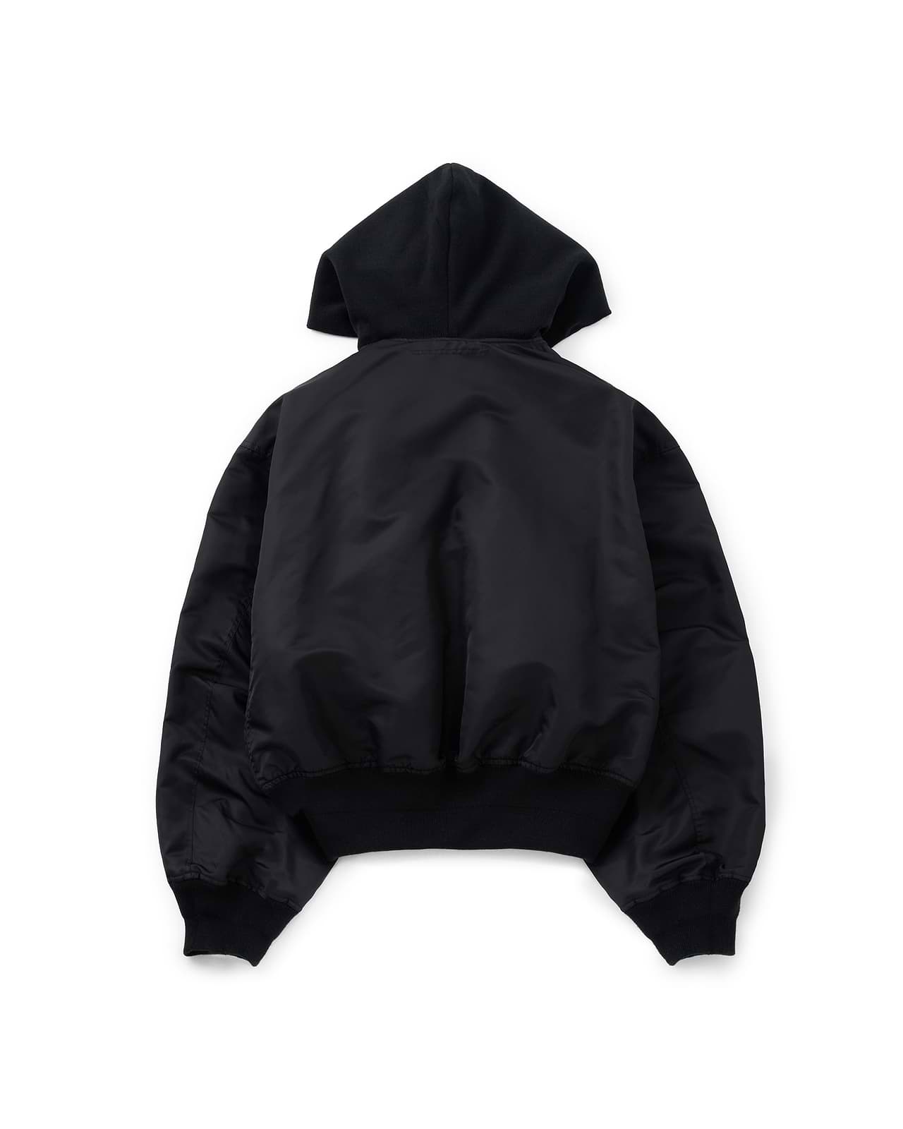 【25AW】ノッチドラペルフードMA-1