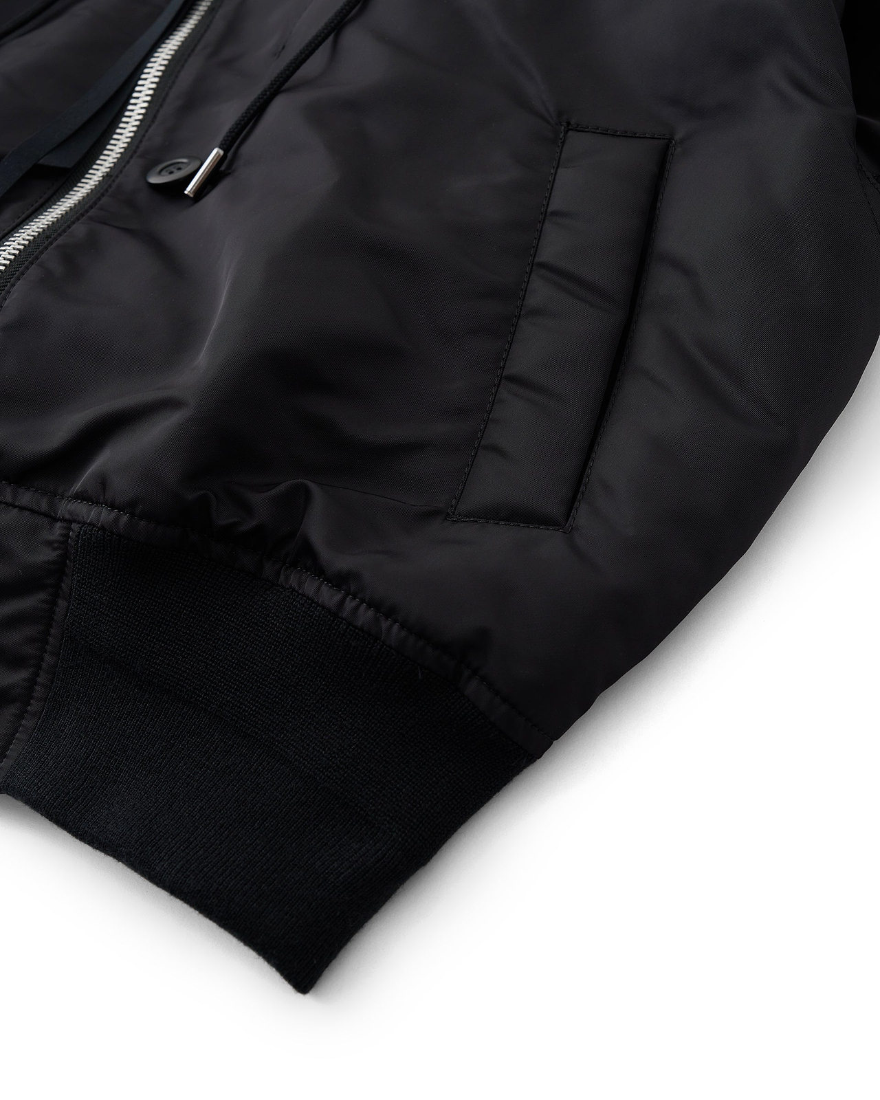 【25AW】ノッチドラペルフードMA-1