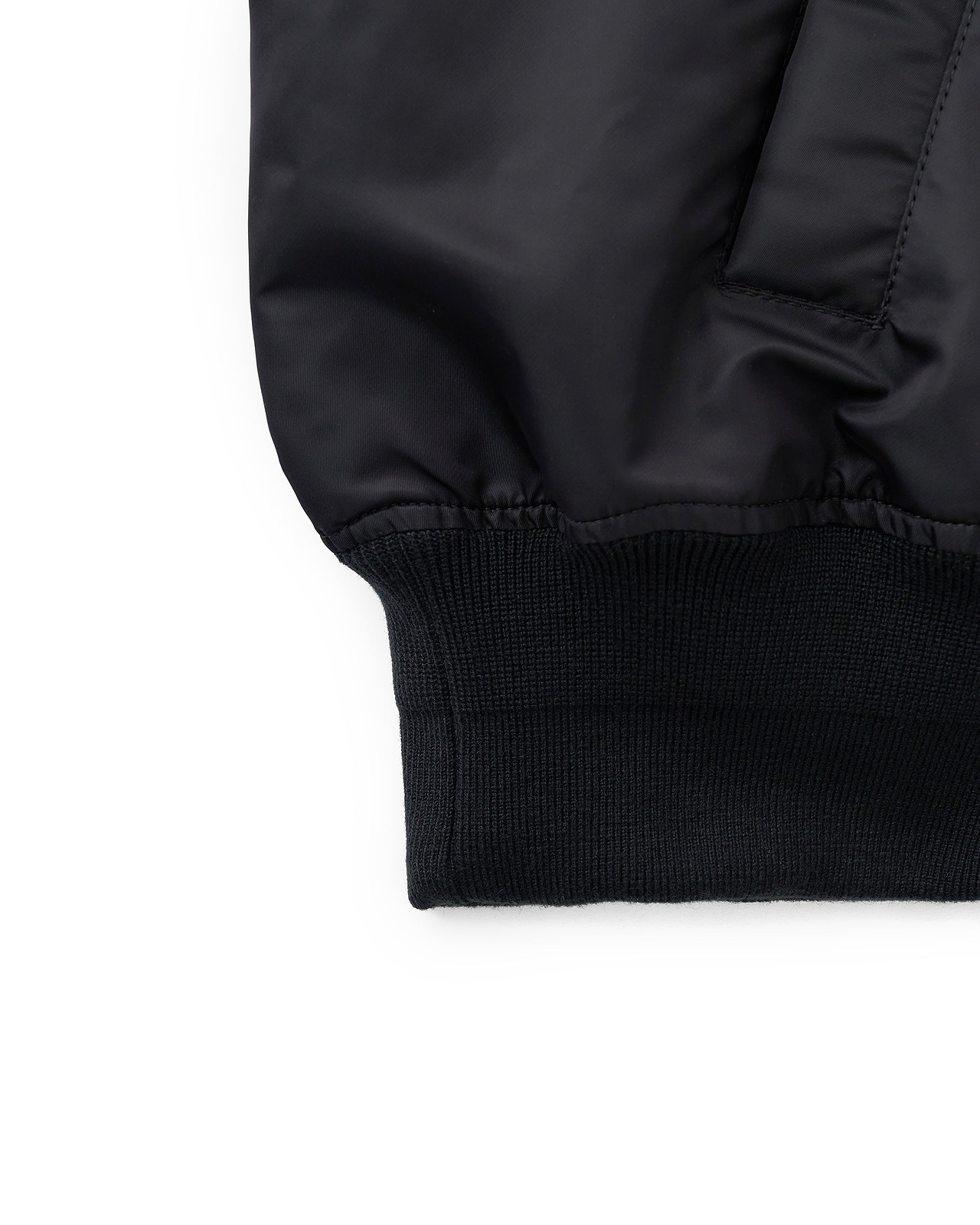 【25AW】ノッチドラペルフードMA-1