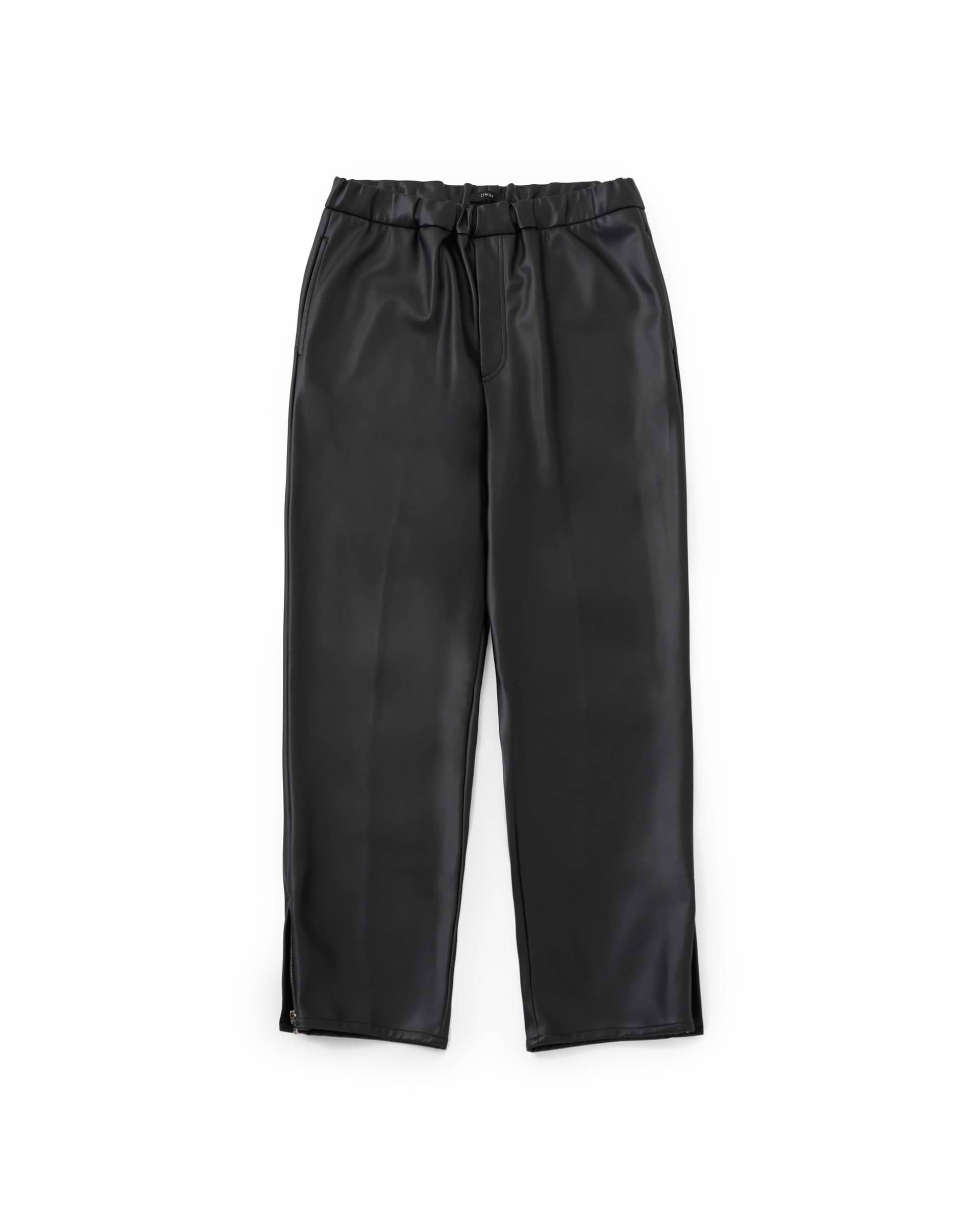 CINOH パンツ CINOH】シンセティックレザーリラックスパンツ – ファッション