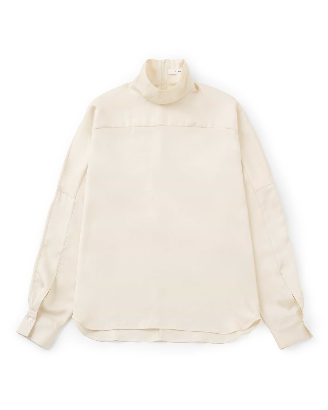 【25AW】サテンハイネックブラウス