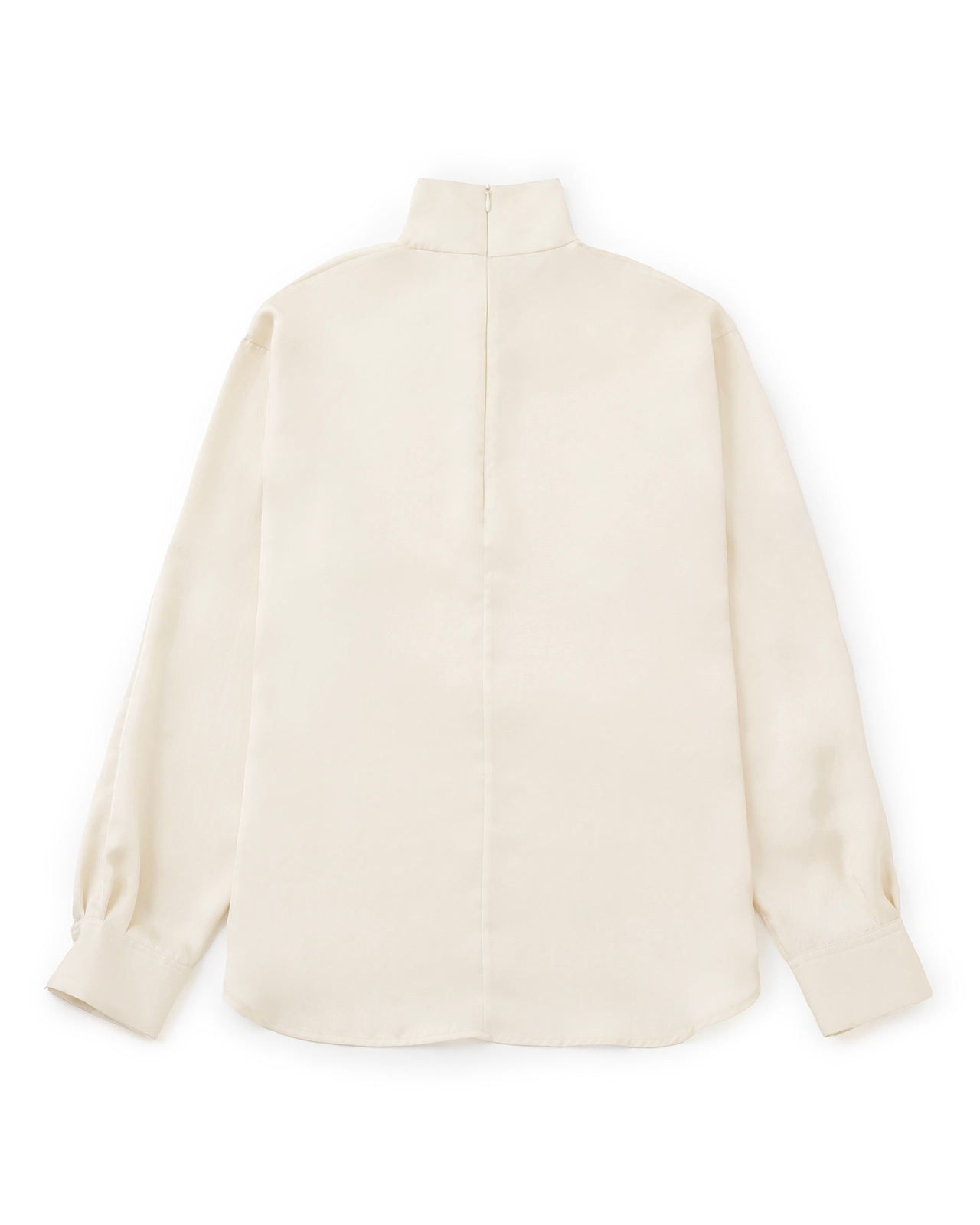 【25AW】サテンハイネックブラウス