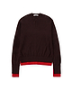 【25AW】バイカラートリムニット