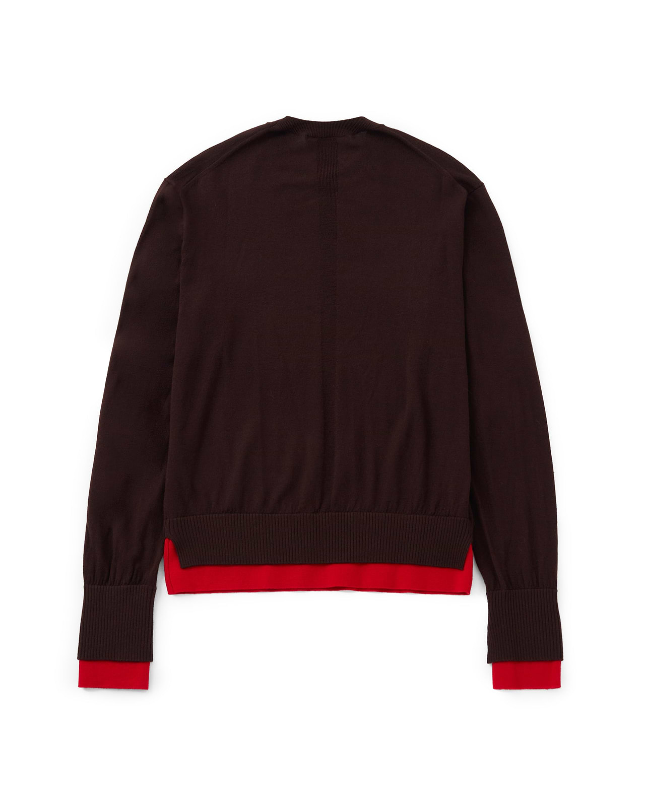 【25AW】バイカラートリムニット