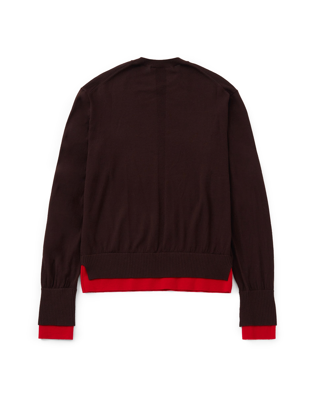 【25AW】バイカラートリムニット