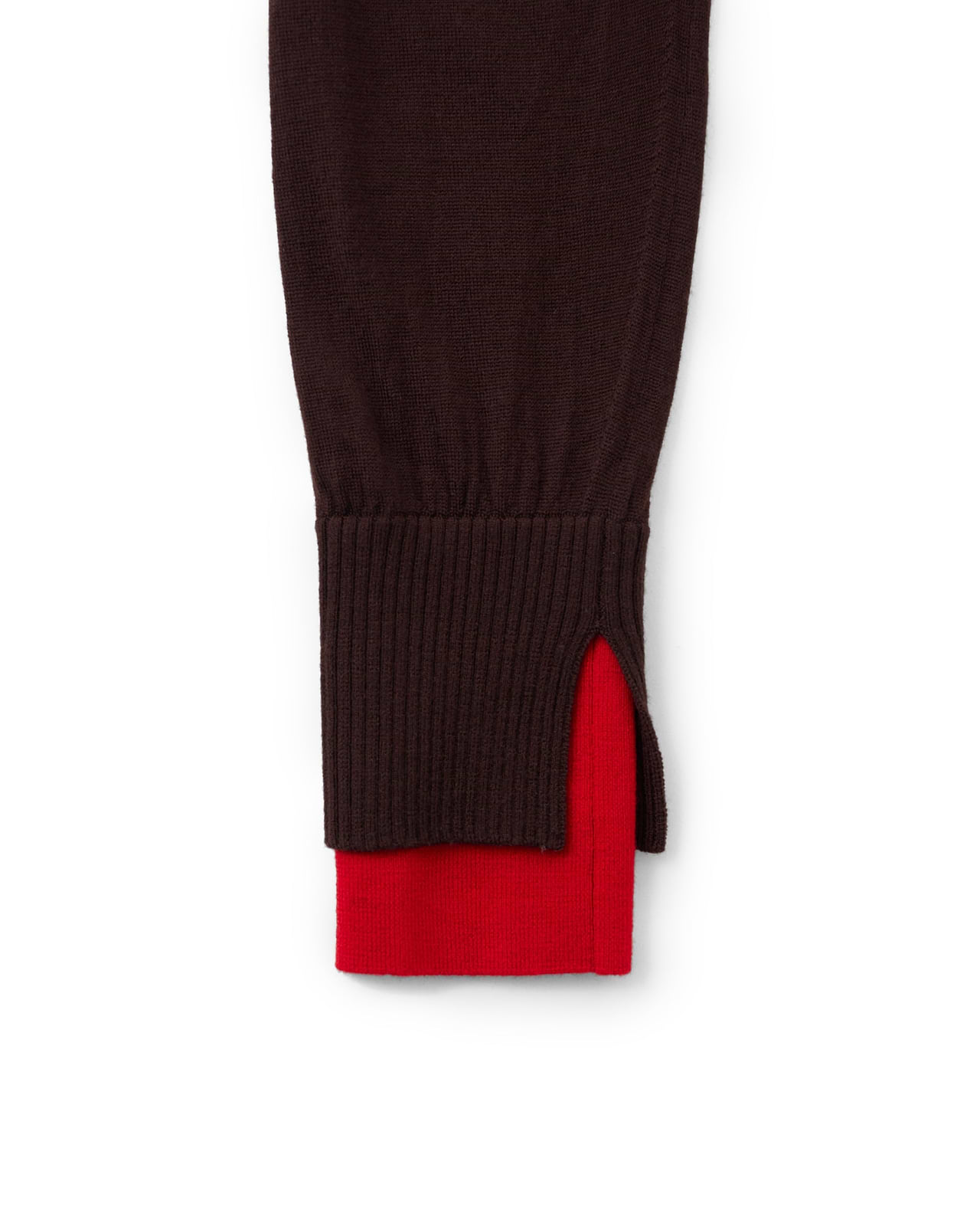 【25AW】バイカラートリムニット