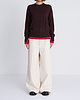 【25AW】バイカラートリムニット