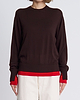 【25AW】バイカラートリムニット