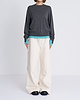 【25AW】バイカラートリムニット
