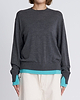 【25AW】バイカラートリムニット