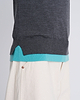【25AW】バイカラートリムニット