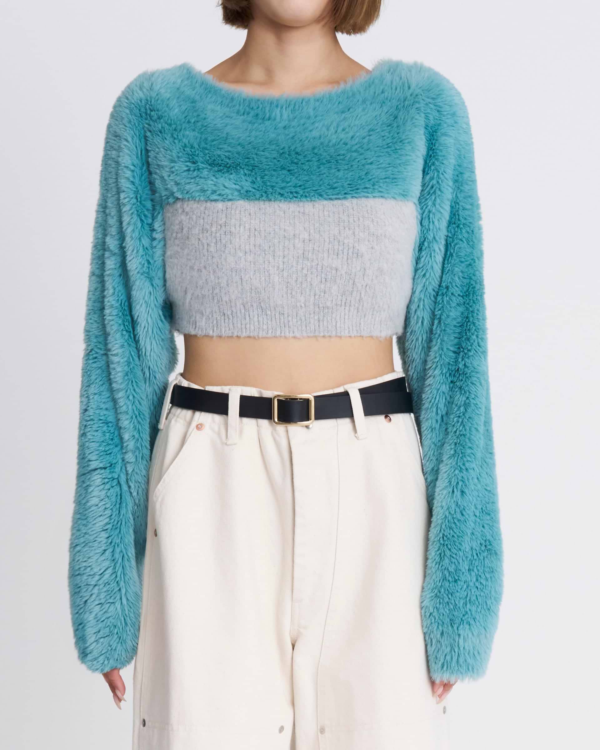 ふるさわ kotohayokozawa】マルチウェイファジーショートトップ パープル