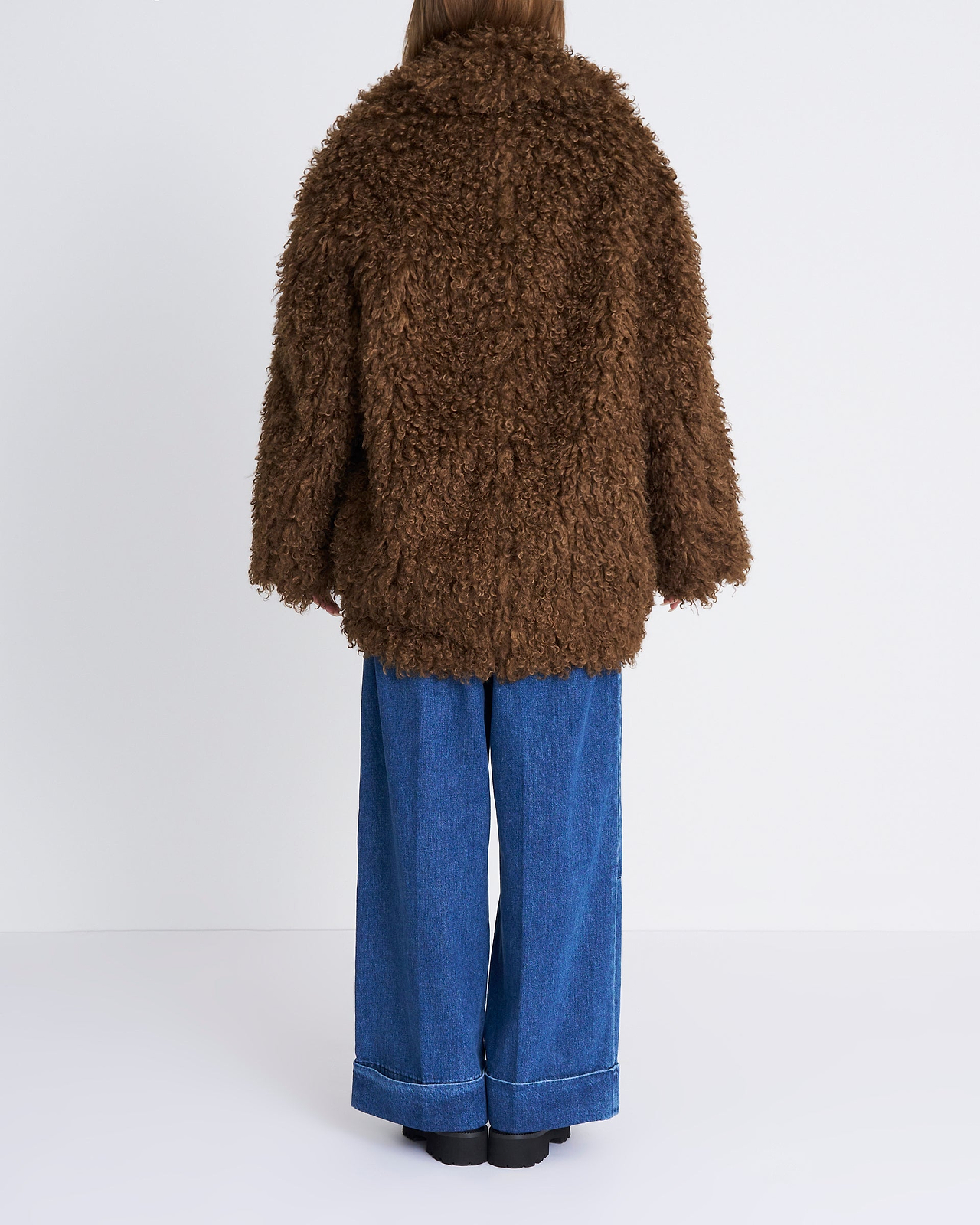【25AW】クリンプボアミドルコート