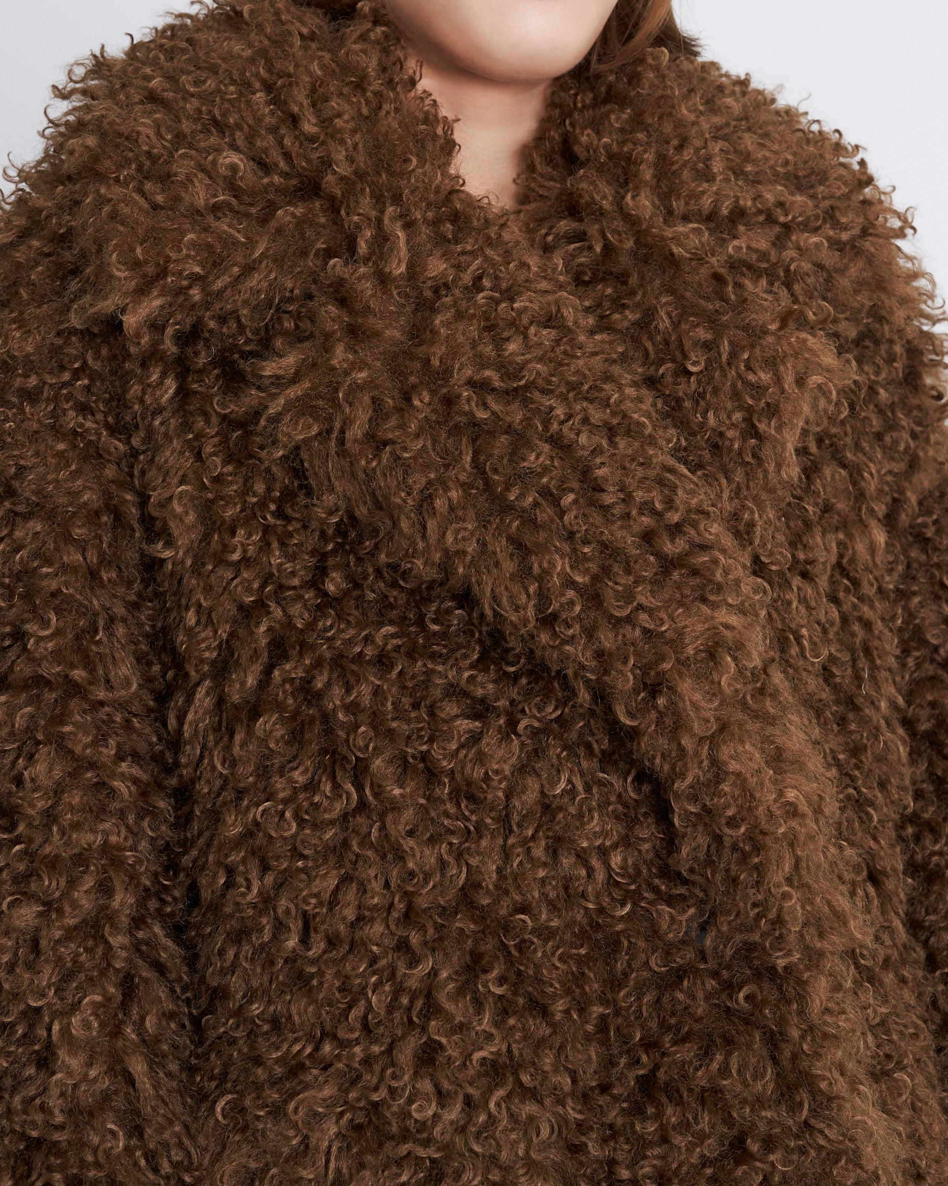 CINOH ボアミドルコート ベージュ 38サイズ CINOH - 【24AW】BOA MIDDLE COAT / ボアミドルコート (ベージュ