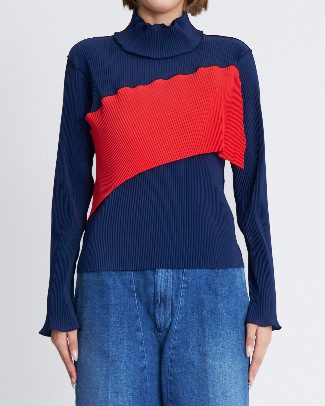 【25AW】スパイラルウェーブロングスリーブトップス（ハイネックタイプ）