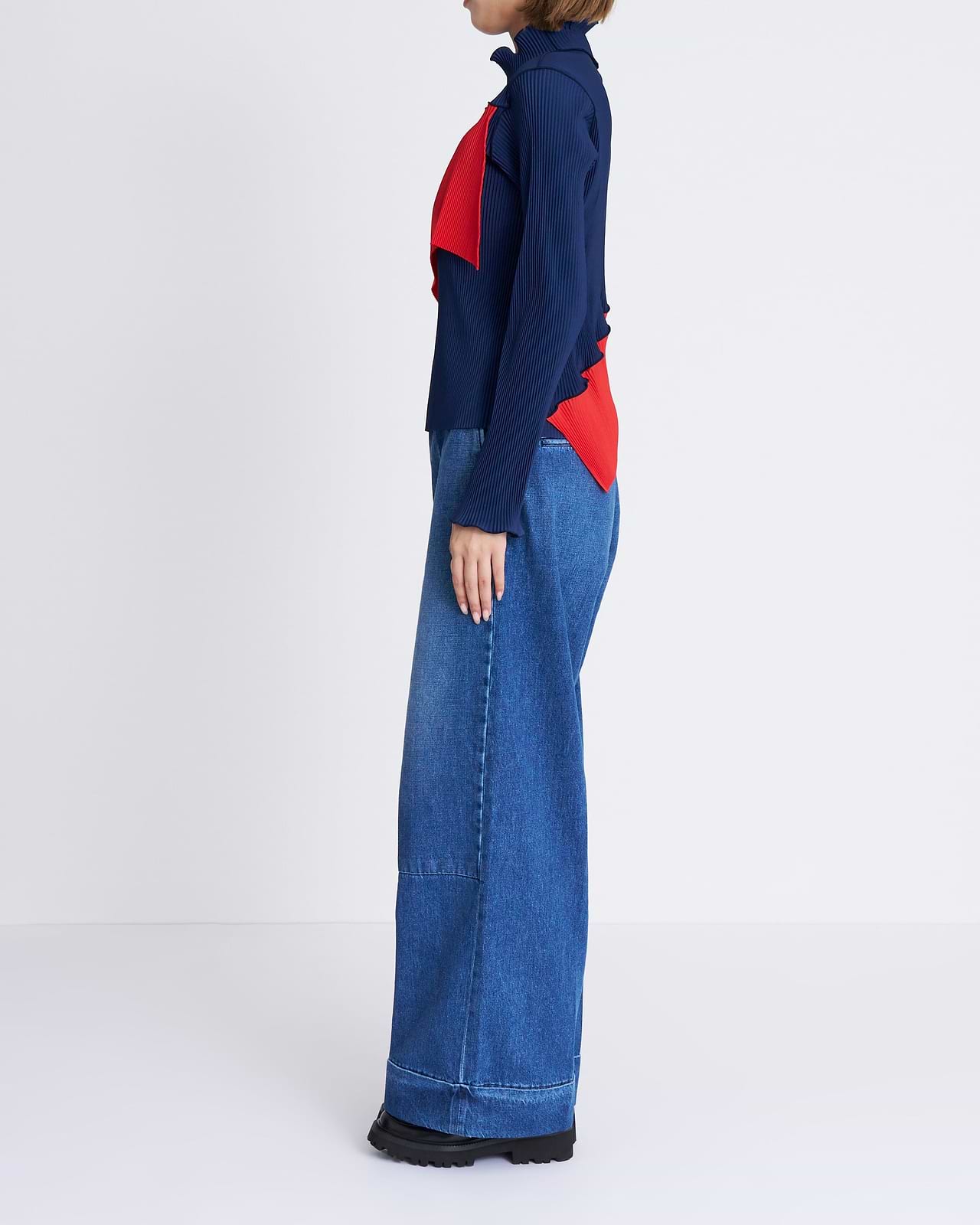 【25AW】スパイラルウェーブロングスリーブトップス(ハイネックタイプ)
