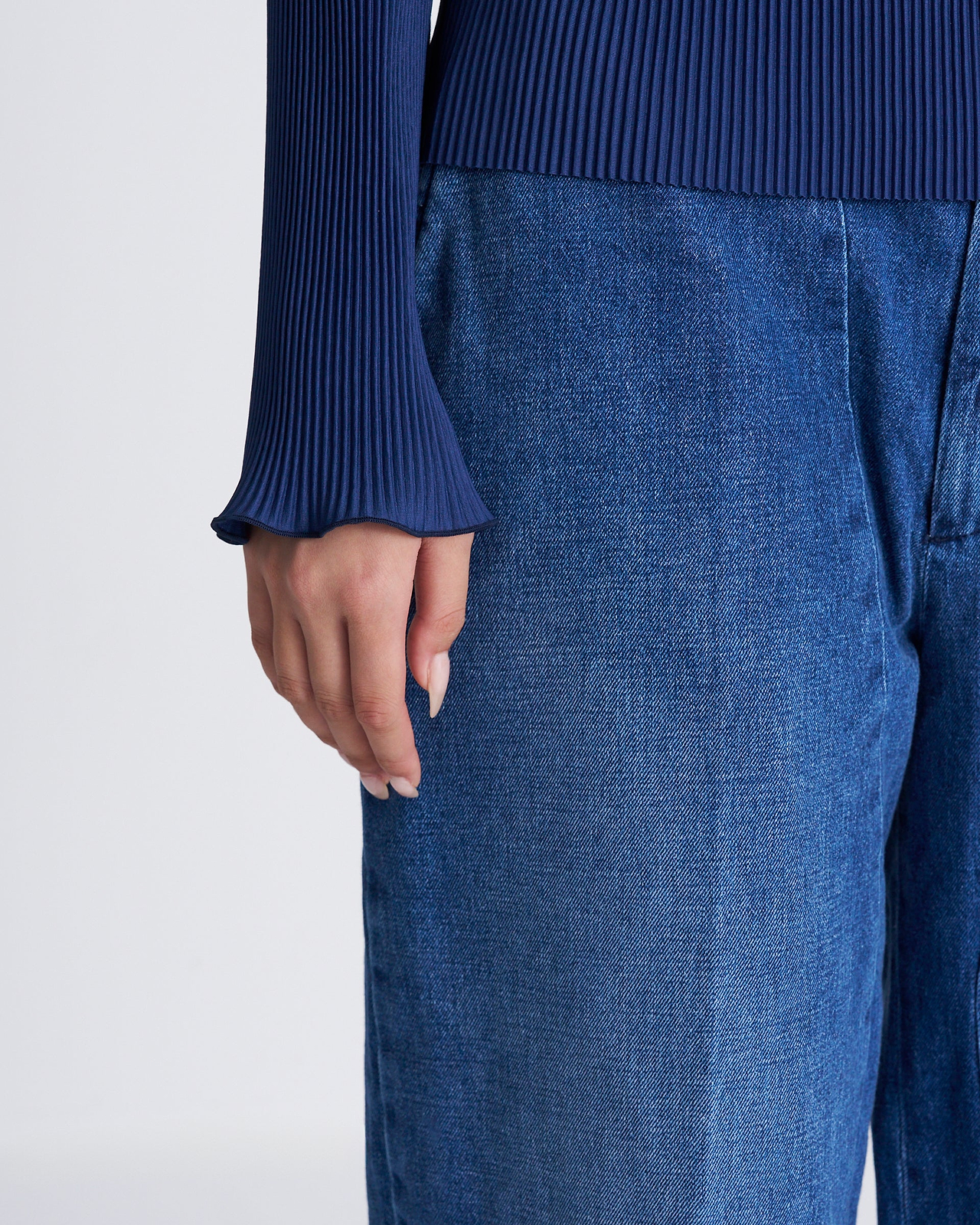 【25AW】スパイラルウェーブロングスリーブトップス（ハイネックタイプ）
