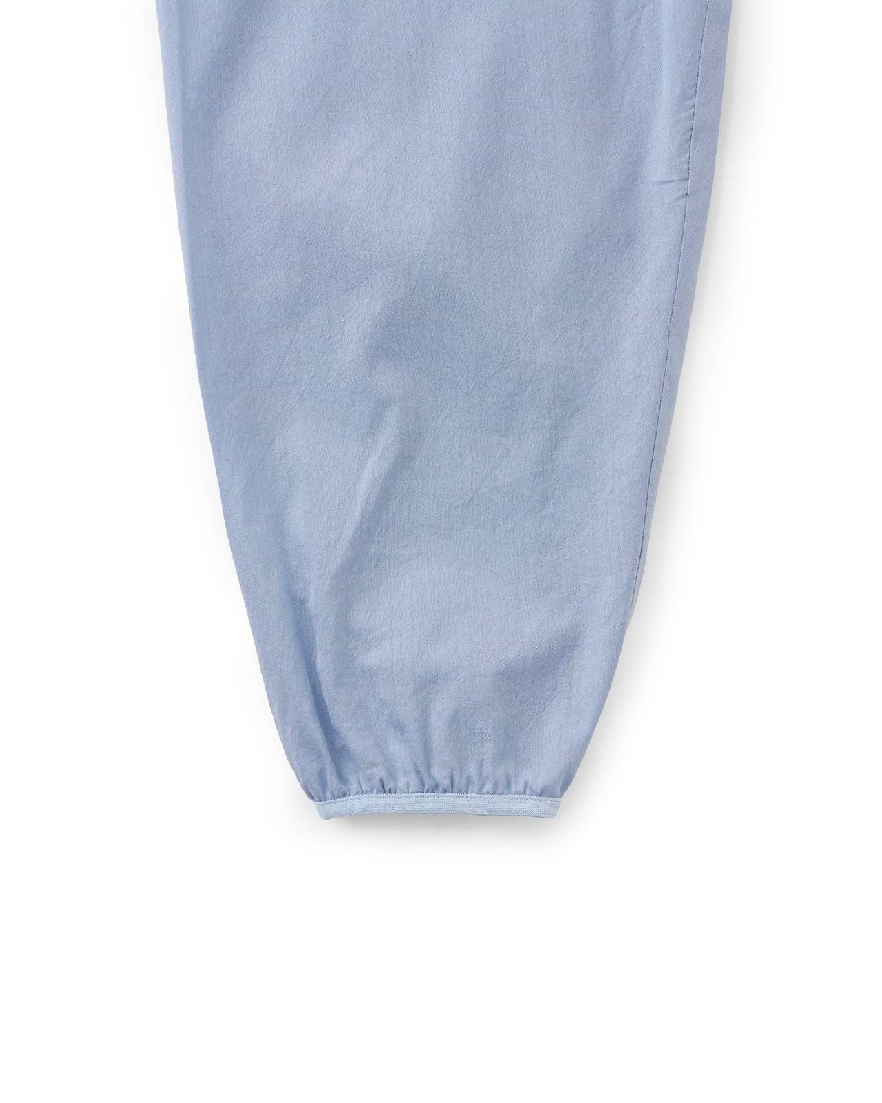 ATON 長袖シャツ ライトブルー ATON】コットンシルクローンハイネックオーバーシャ​​ツ