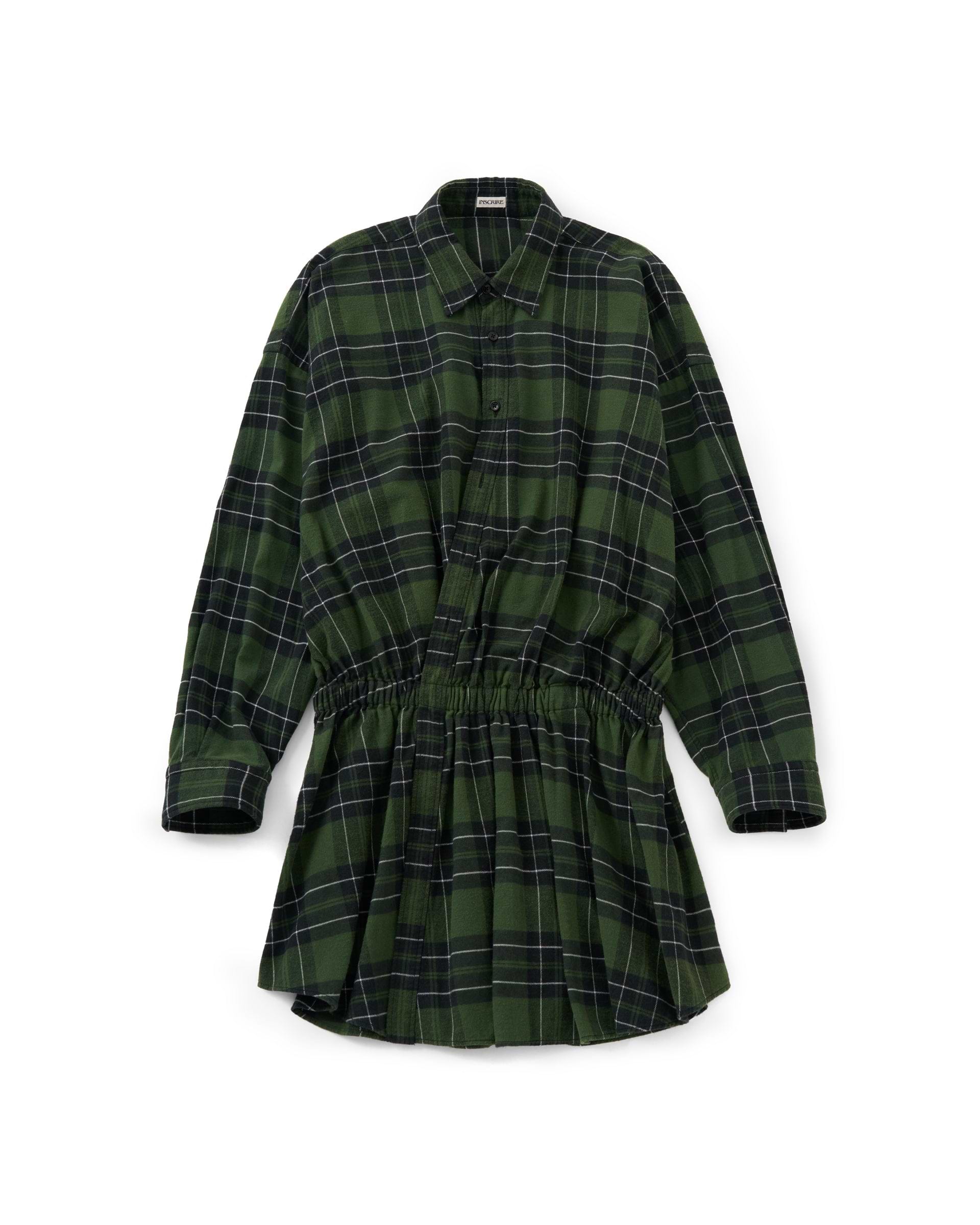 INSCRIRE】フランネルシャツドレス – ファッションスナップストア