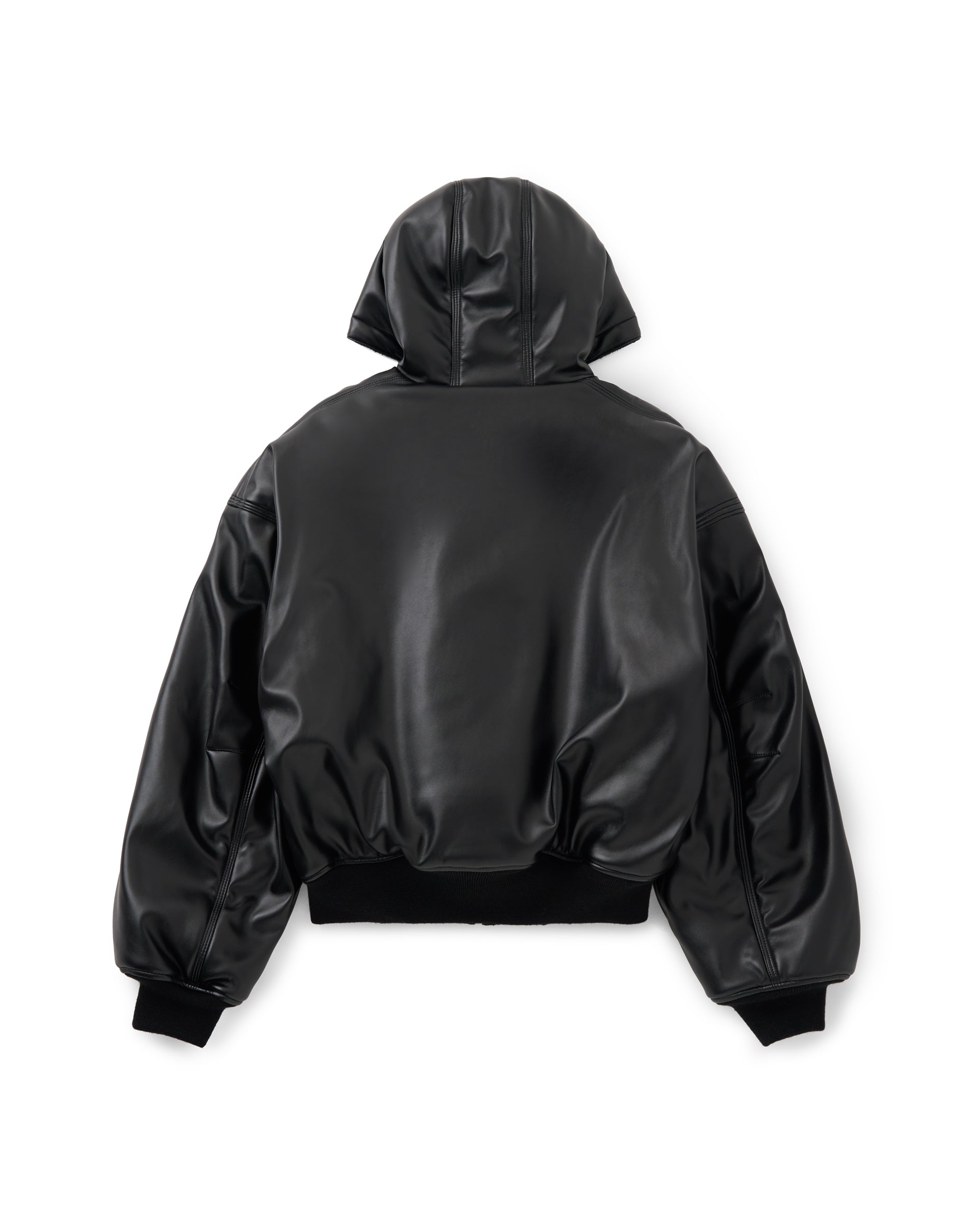 美品✨ レザーフードジャケット ideal ジップアップ ヴィンテージ加工Y2K 美品✨ レザーフードジャケット ideal ジップアップ