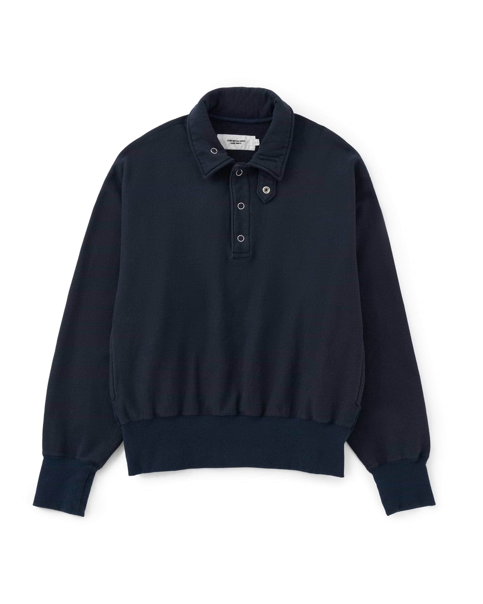 JANE SMITH / FLEECE SNAP プルオーバー JOHN MASON SMITH / JANE SMITH】フロスティングコットン