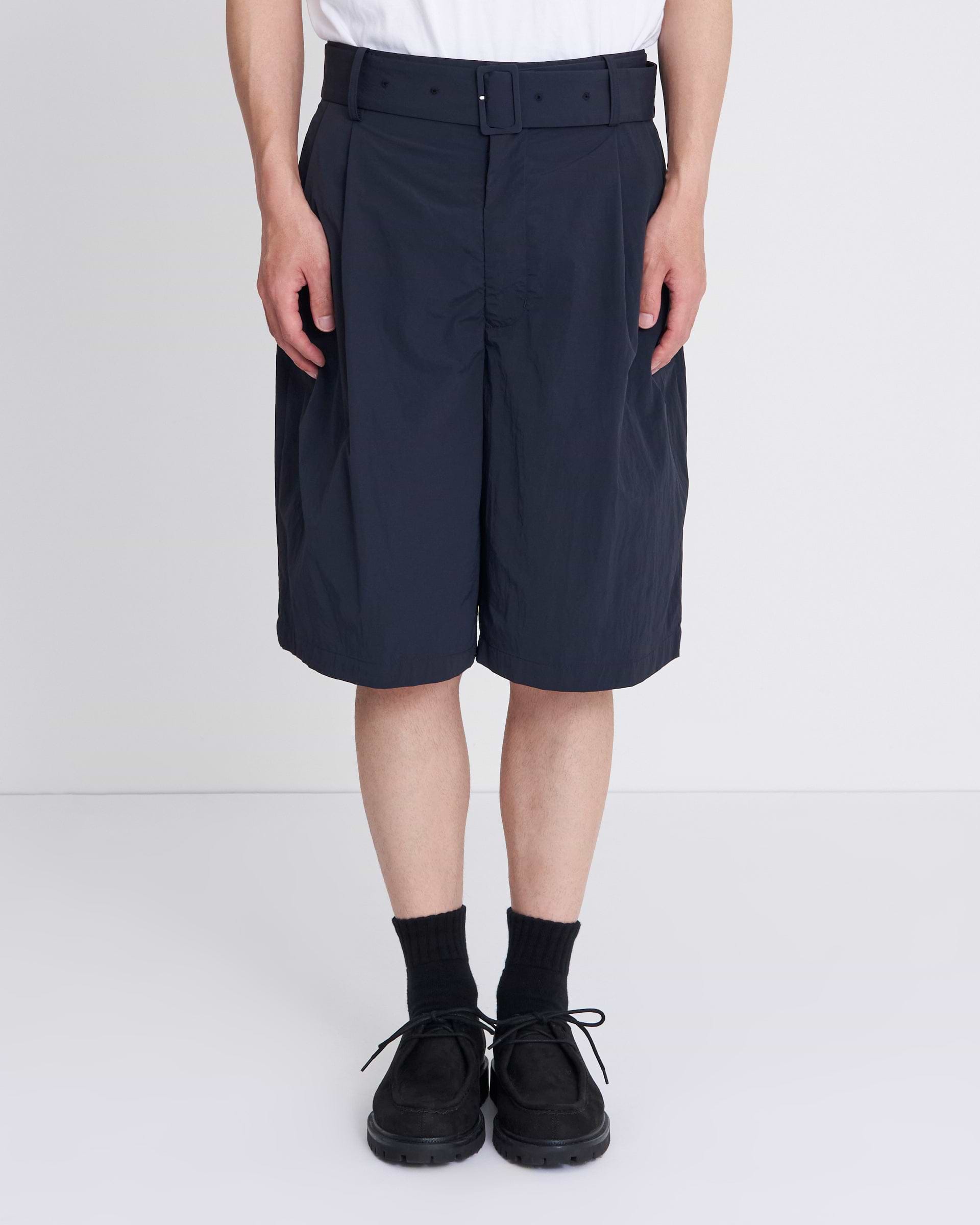 CINOH】ナイロンツータックハーフパンツ – ファッションスナップ