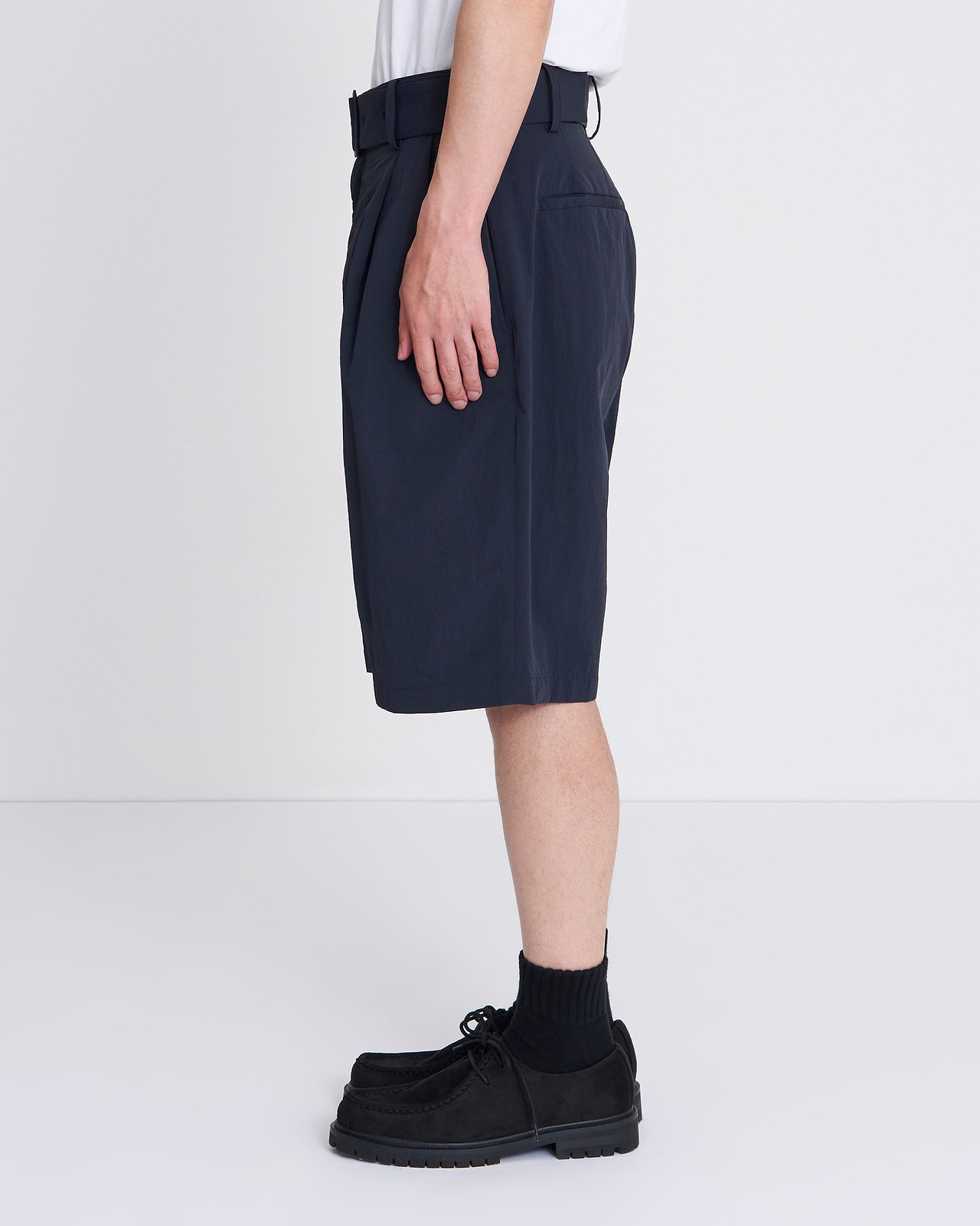 【25SS】ナイロンツータックハーフパンツ