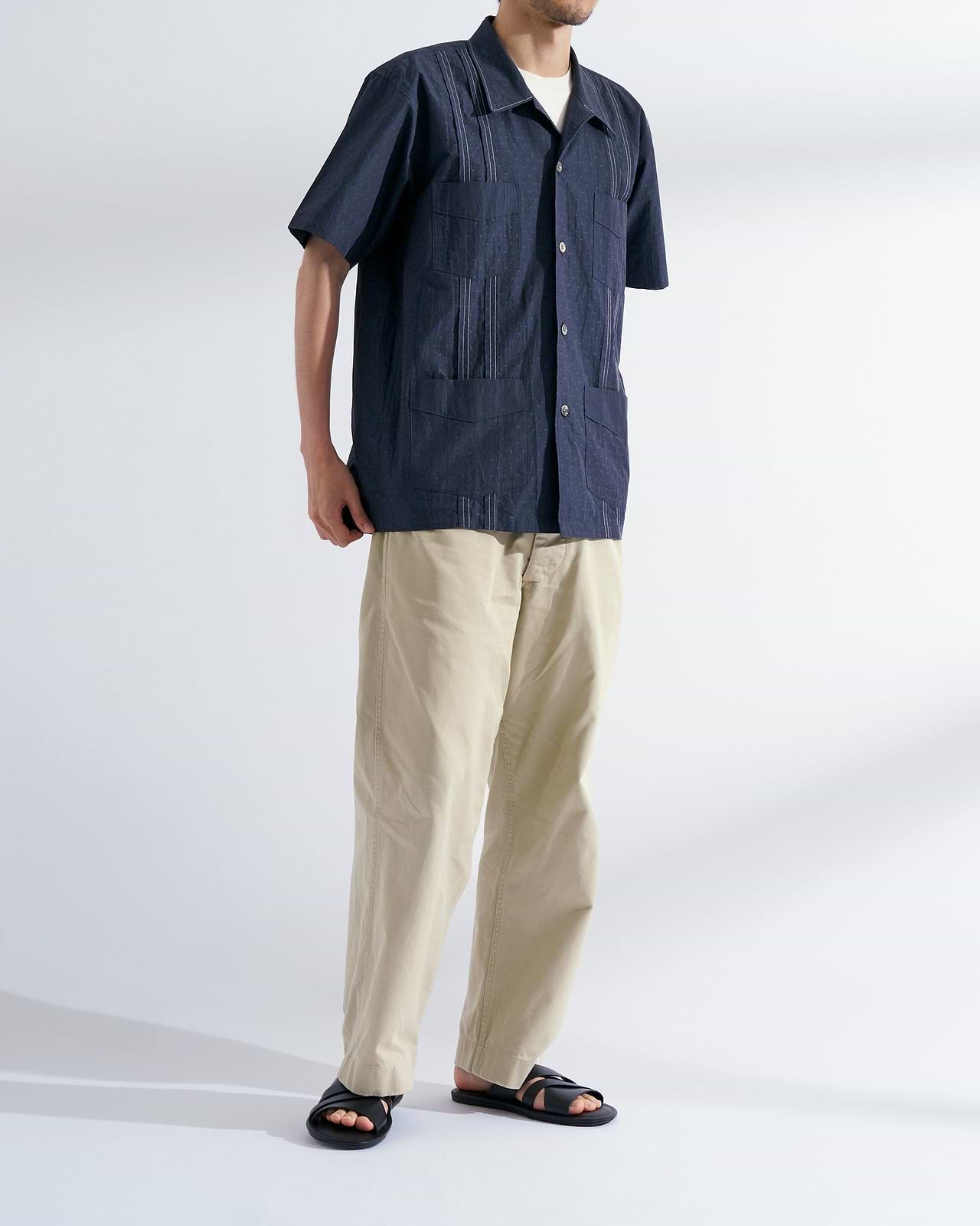 着用カラー ダークネイビー/身長180cm(スタッフスナップ)