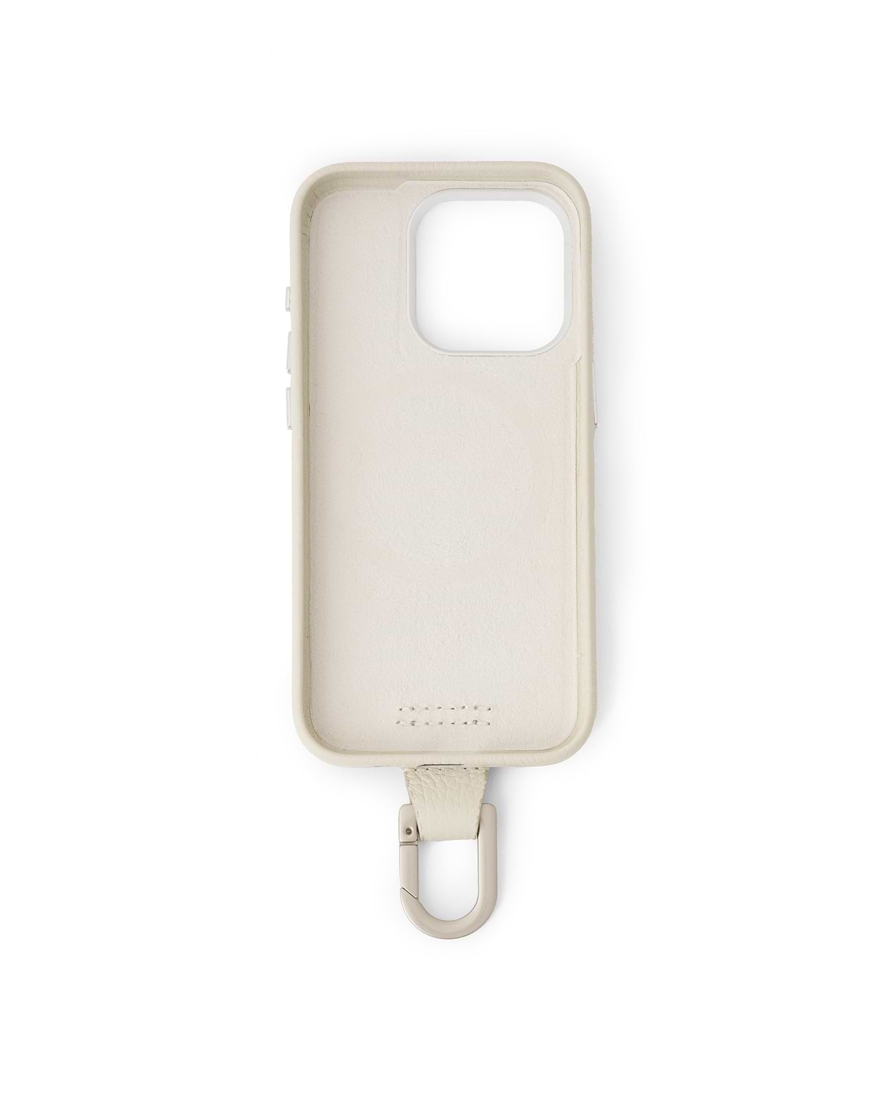 カラビナ付iPhoneケース(マシュマロ)