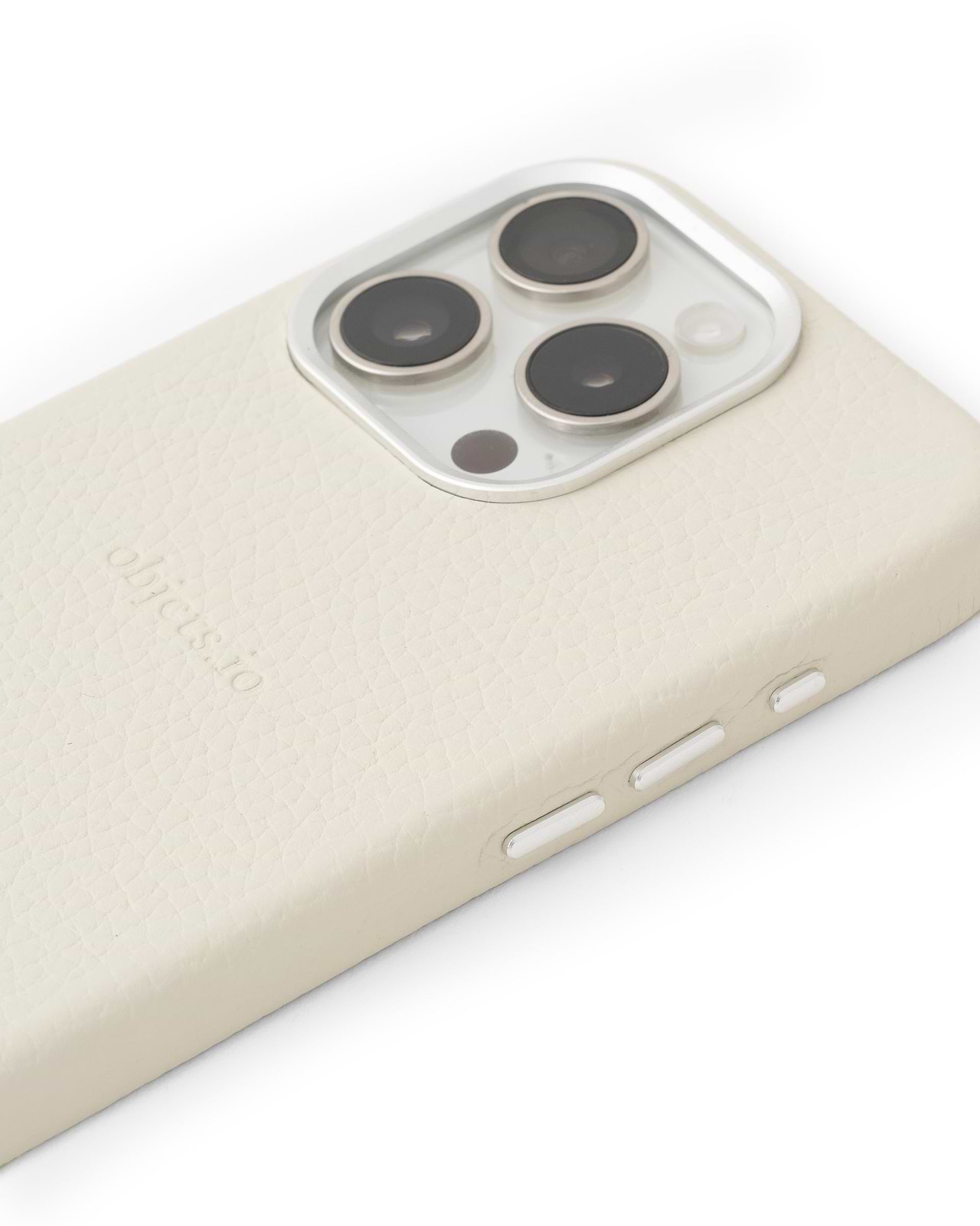 カラビナ付iPhoneケース(マシュマロ)