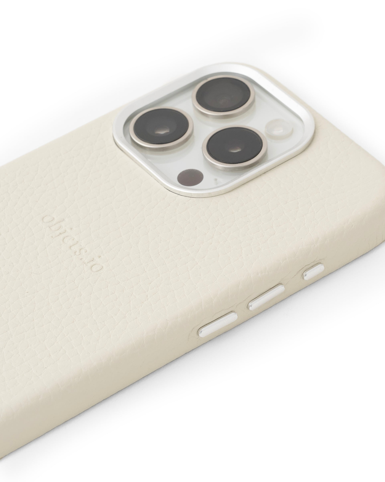 カラビナ付iPhoneケース（マシュマロ）