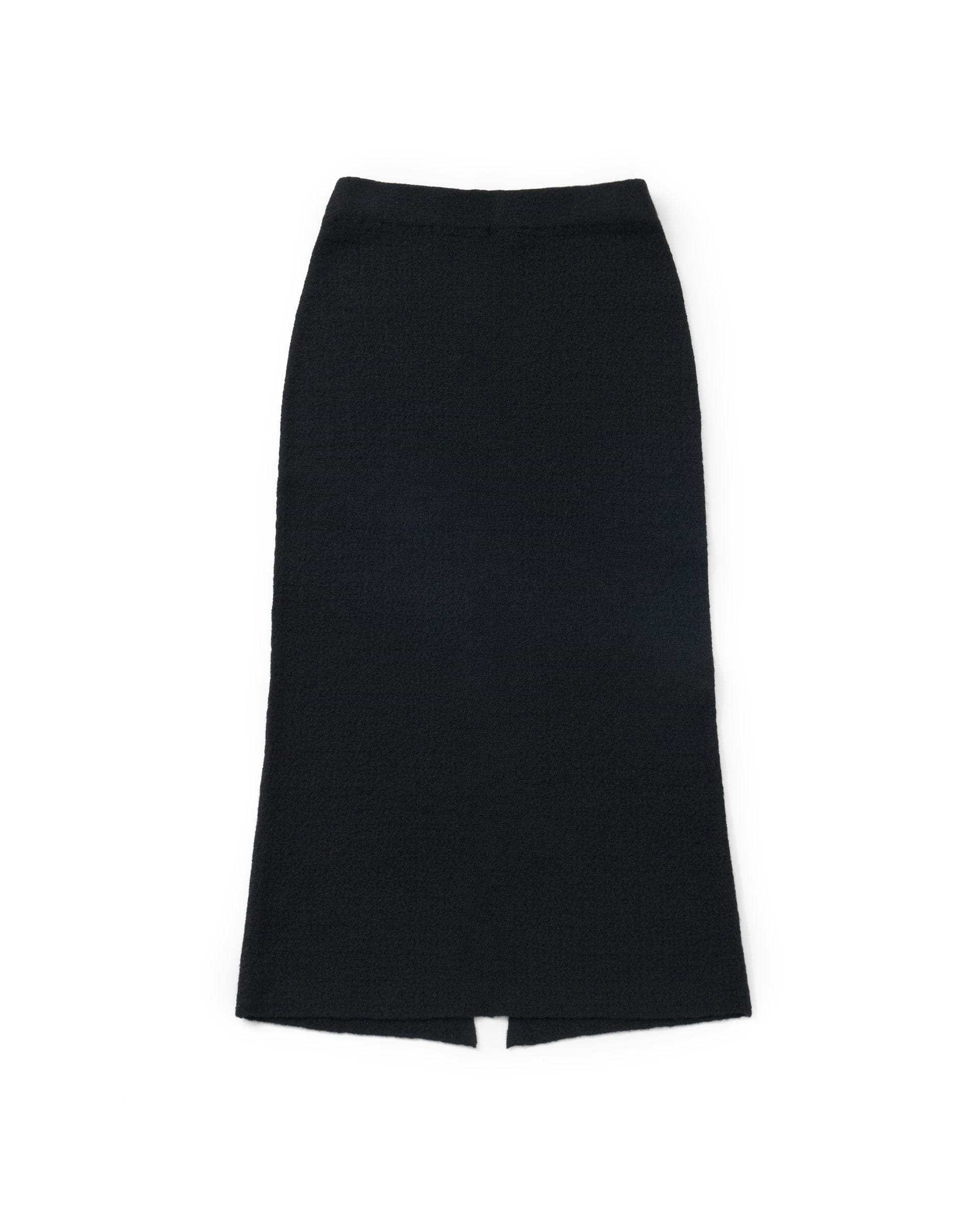 KANAKO SAKAI】ブークレニットスカート ブラック・レッド | 日本製