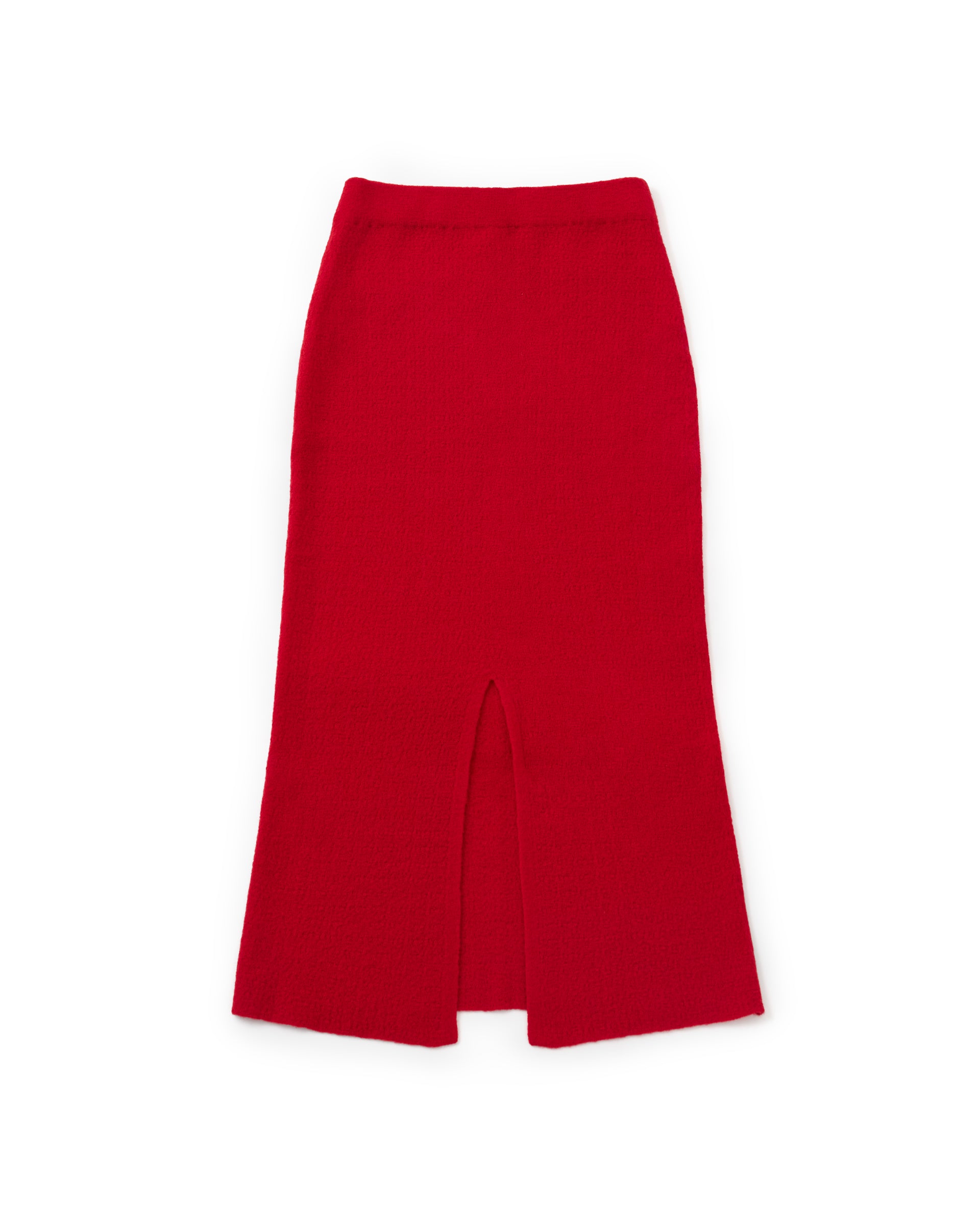 KANAKO SAKAI】ブークレニットスカート ブラック・レッド | 日本製