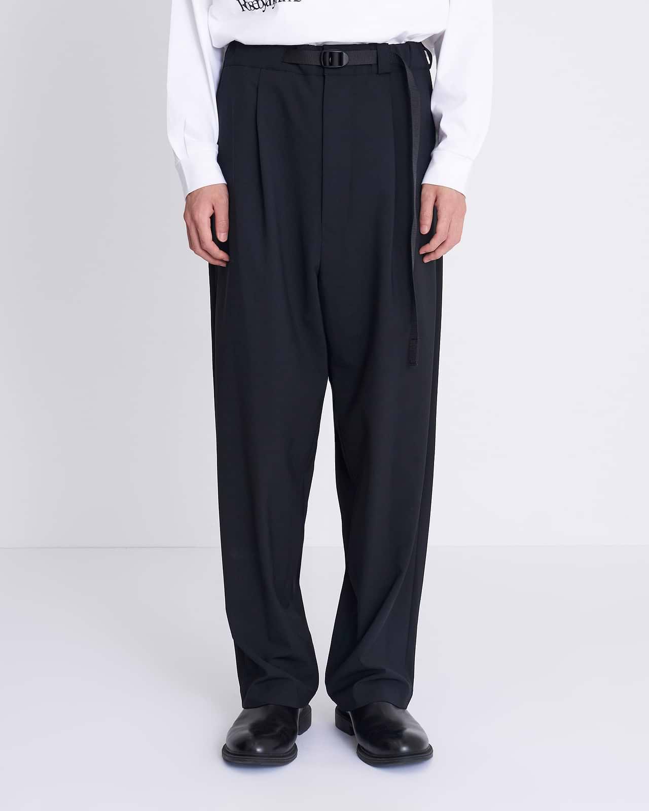 【25AW】テープベルト1タックパンツ